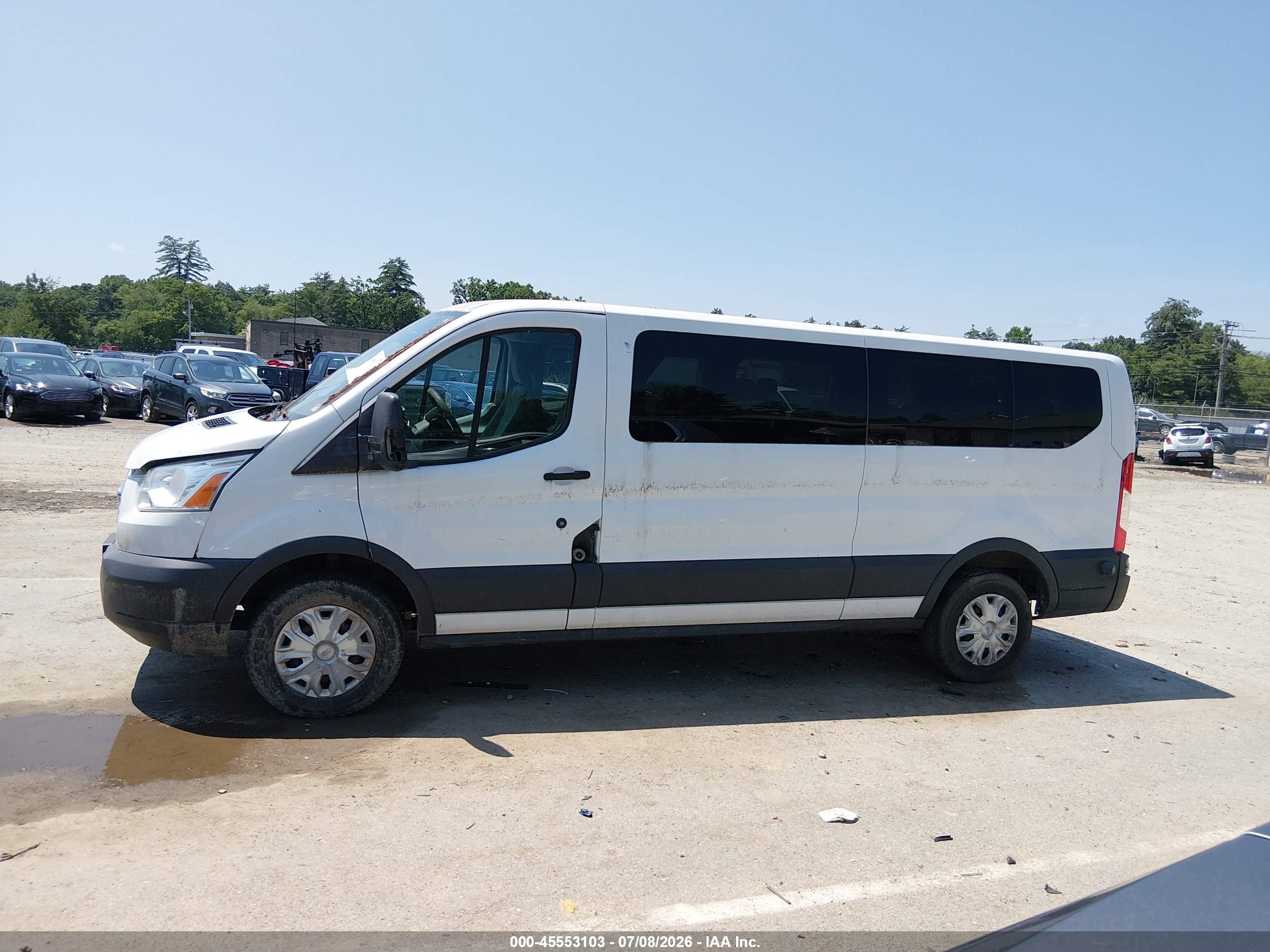 2015 Ford Transit-350 Xlt White vin: 1FBZX2ZM2FKA31644
