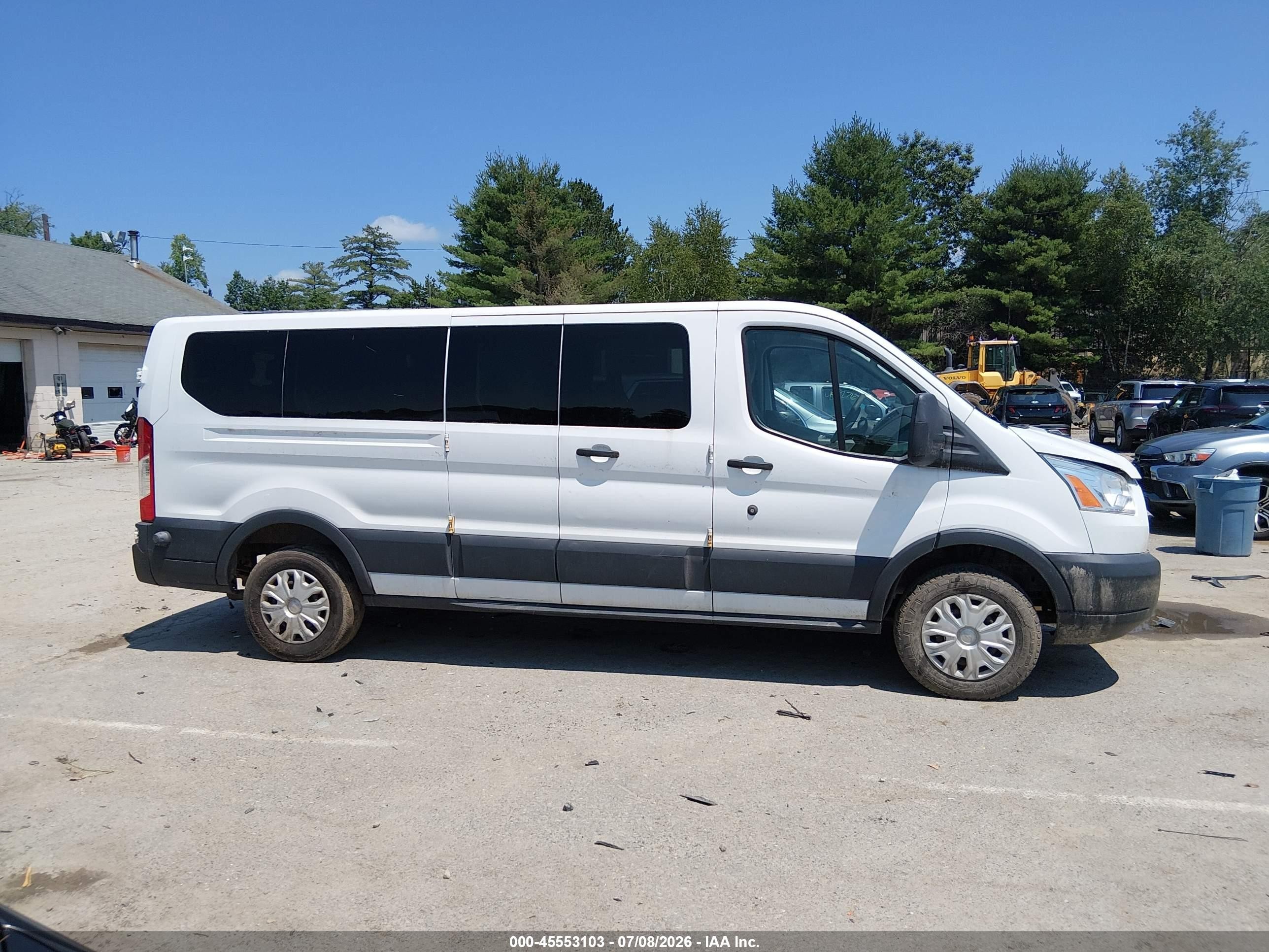 2015 Ford Transit-350 Xlt White vin: 1FBZX2ZM2FKA31644