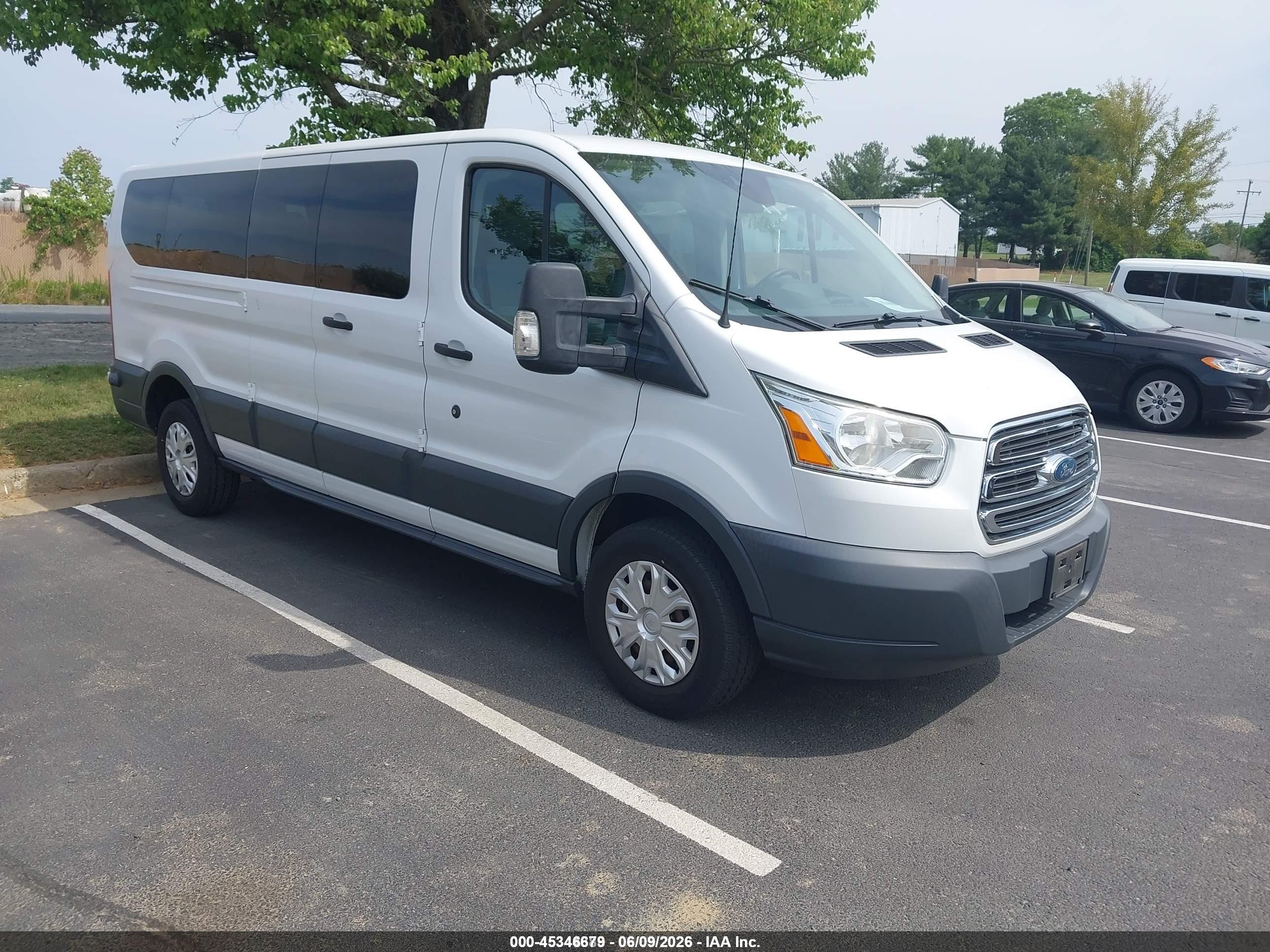 2015 Ford Transit-350 Xlt White vin: 1FBZX2ZM2FKB10134