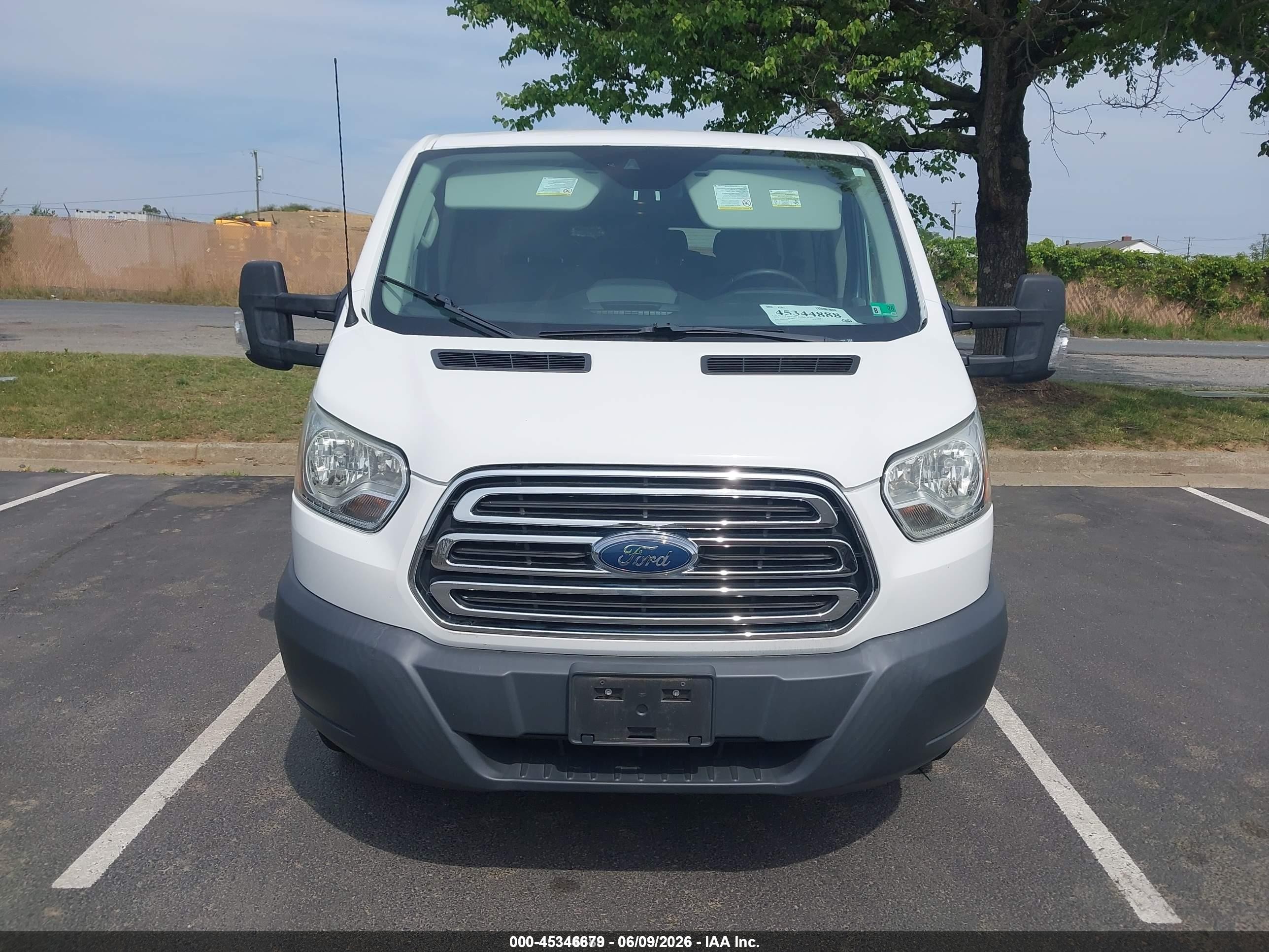 2015 Ford Transit-350 Xlt White vin: 1FBZX2ZM2FKB10134
