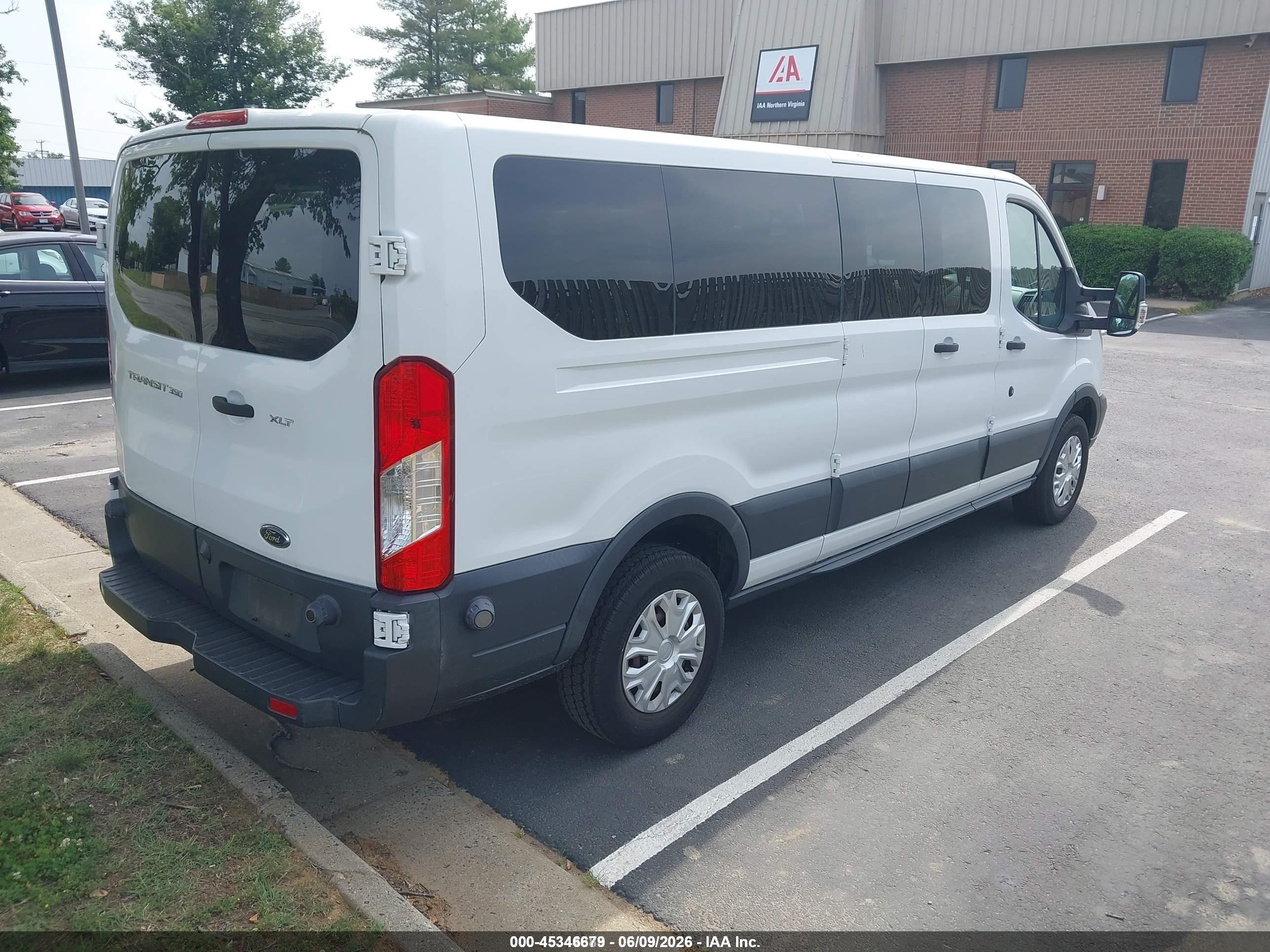 2015 Ford Transit-350 Xlt White vin: 1FBZX2ZM2FKB10134
