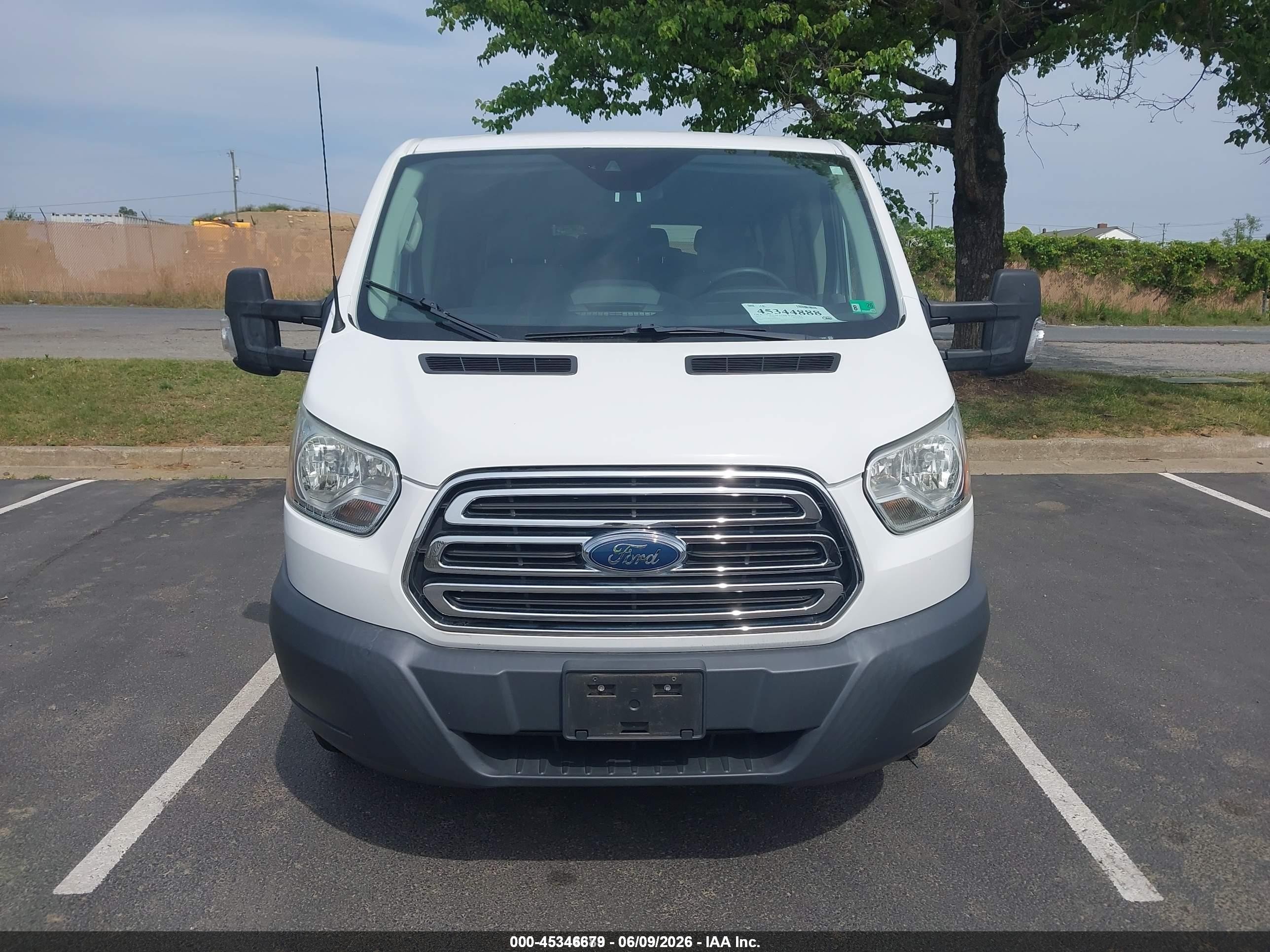 2015 Ford Transit-350 Xlt White vin: 1FBZX2ZM2FKB10134