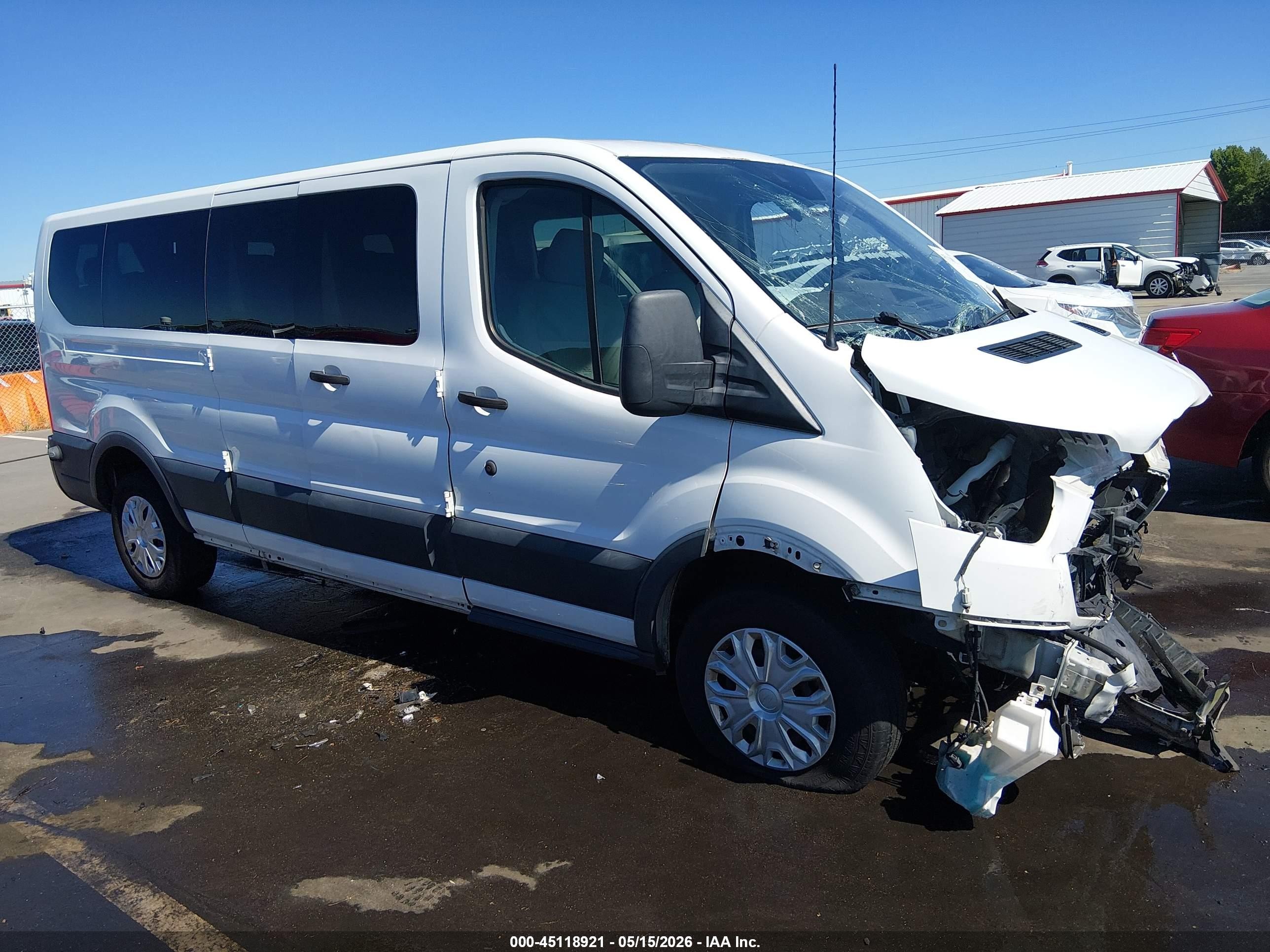 2015 Ford Transit-350 Xlt White vin: 1FBZX2ZM2FKB22753