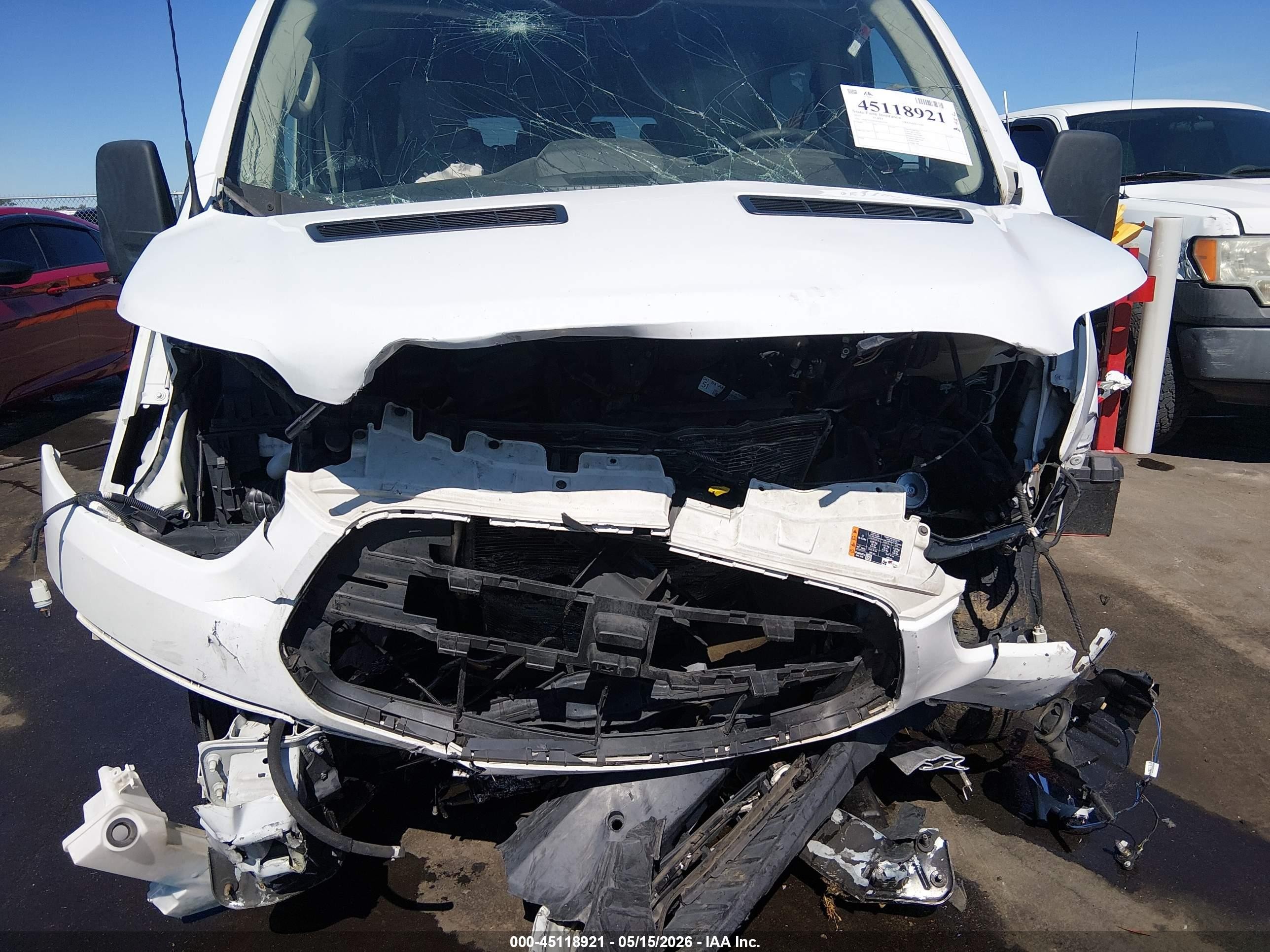 2015 Ford Transit-350 Xlt White vin: 1FBZX2ZM2FKB22753
