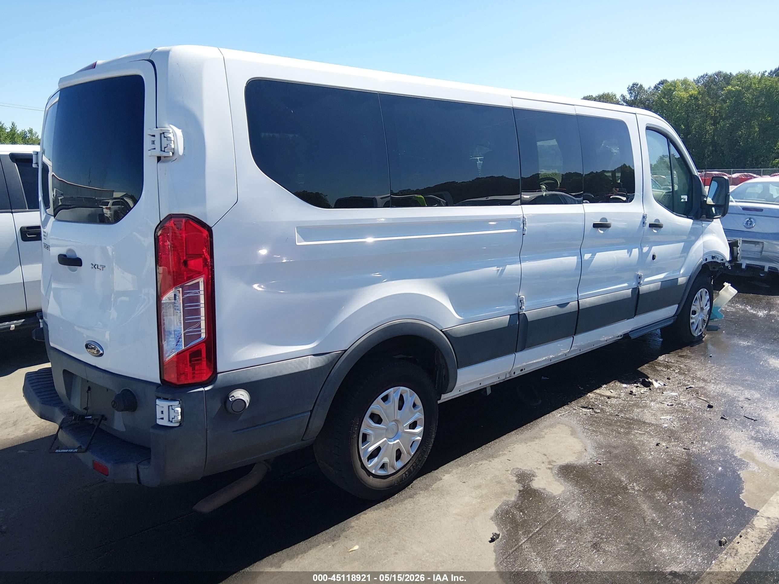 2015 Ford Transit-350 Xlt White vin: 1FBZX2ZM2FKB22753