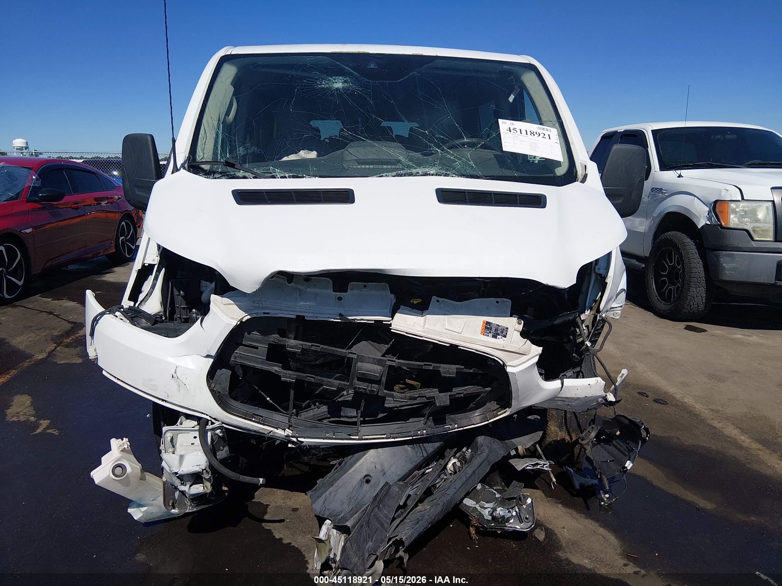 2015 Ford Transit-350 Xlt White vin: 1FBZX2ZM2FKB22753