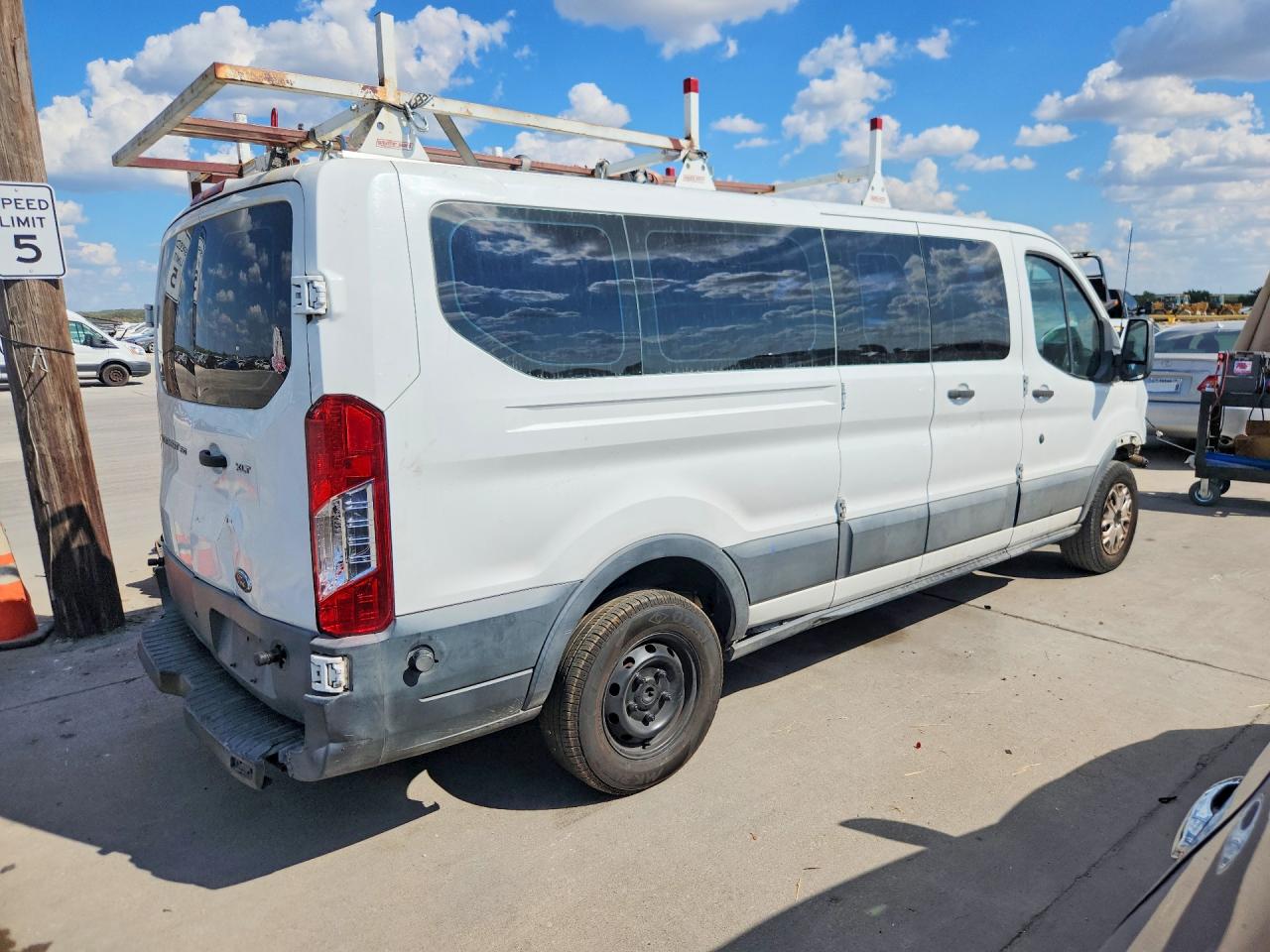 2015 Ford Transit T-350 White vin: 1FBZX2ZM2FKB26401