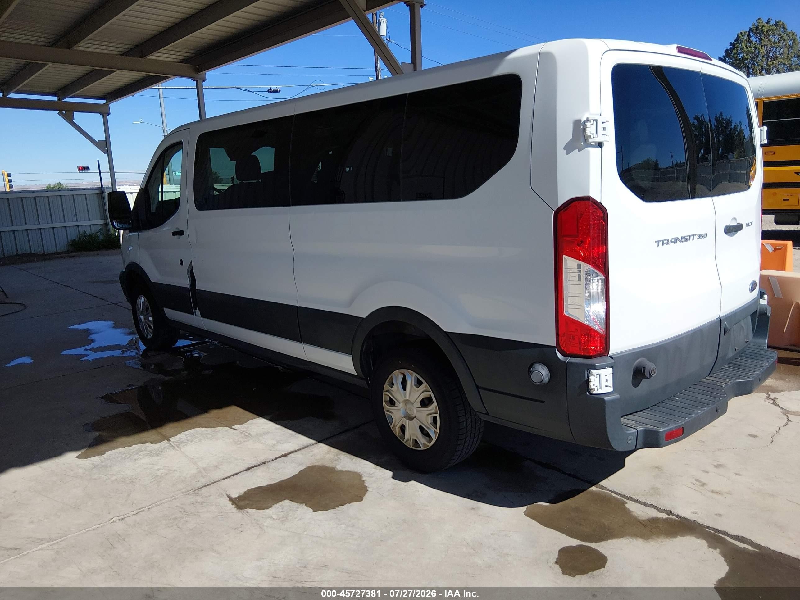 2015 Ford Transit-350 Xlt White vin: 1FBZX2ZM2FKB27726