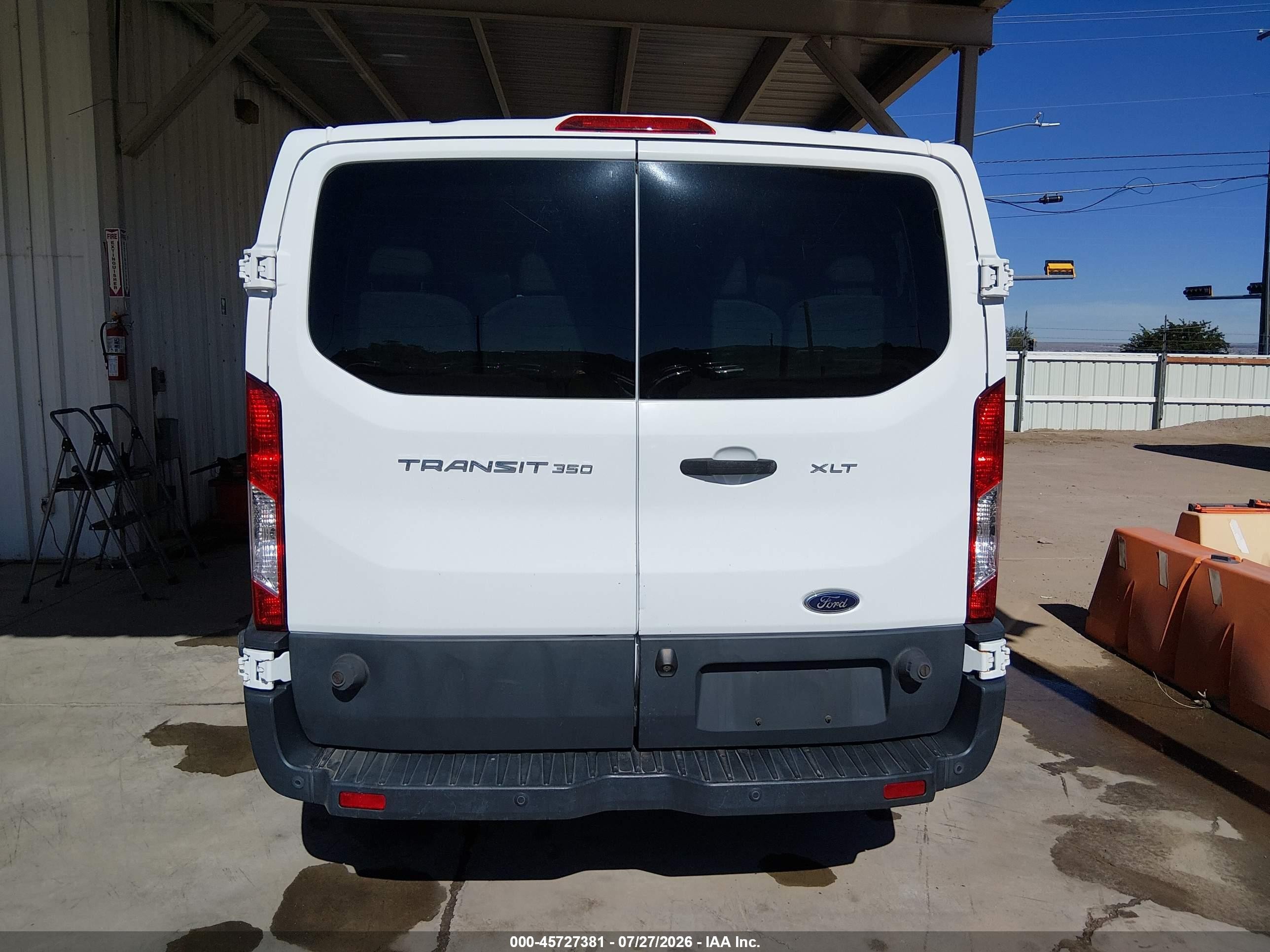 2015 Ford Transit-350 Xlt White vin: 1FBZX2ZM2FKB27726