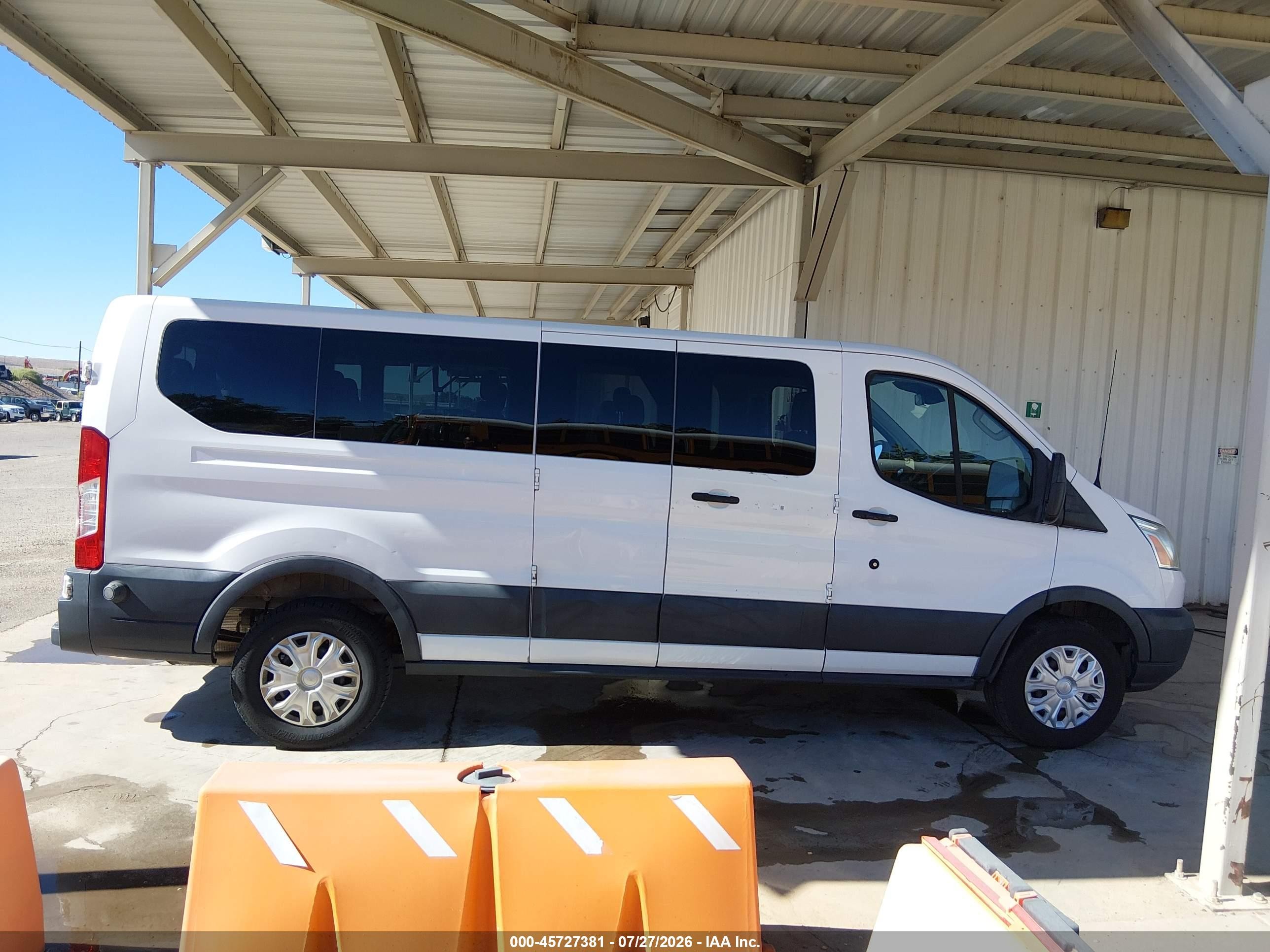2015 Ford Transit-350 Xlt White vin: 1FBZX2ZM2FKB27726