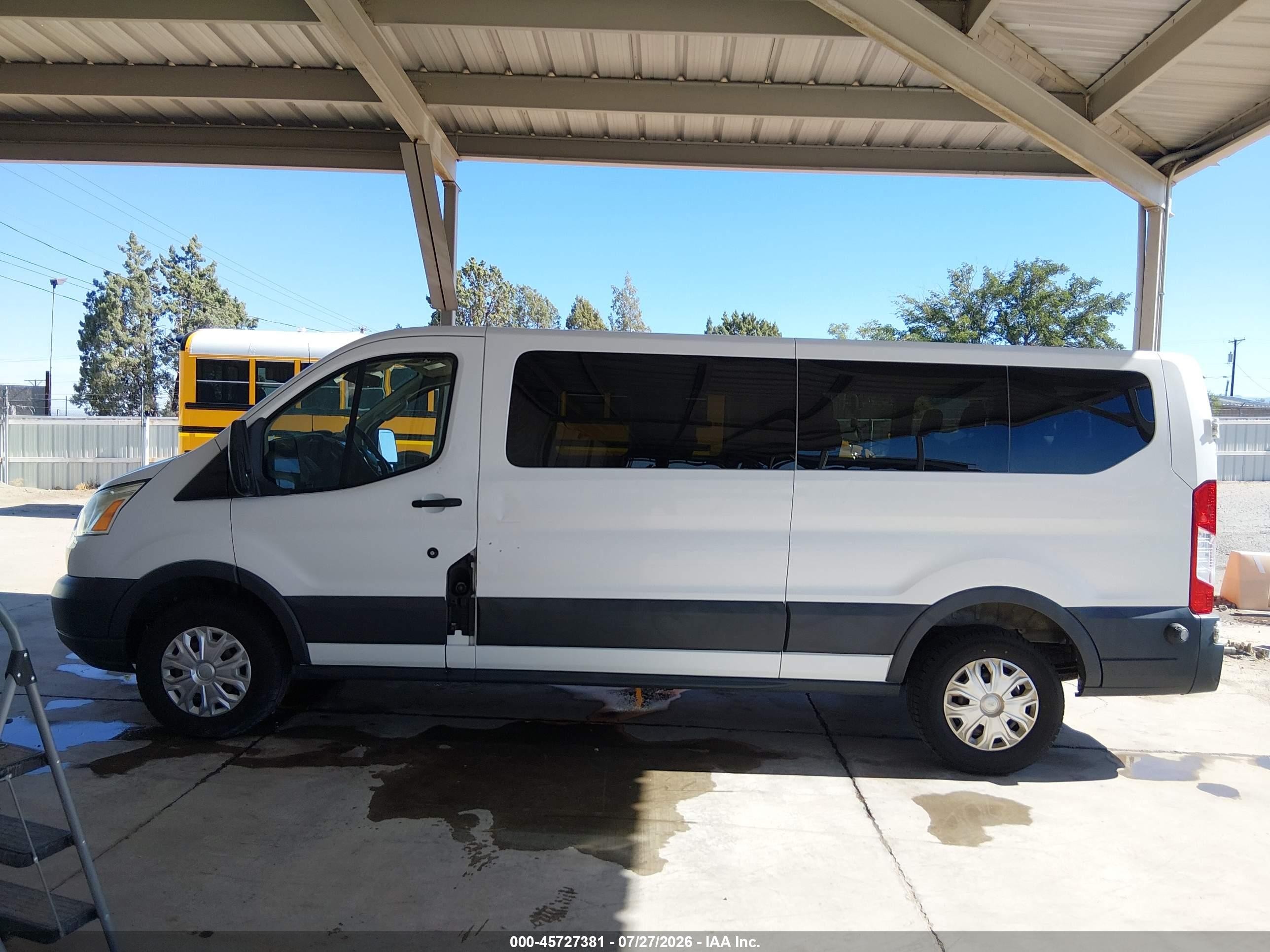 2015 Ford Transit-350 Xlt White vin: 1FBZX2ZM2FKB27726