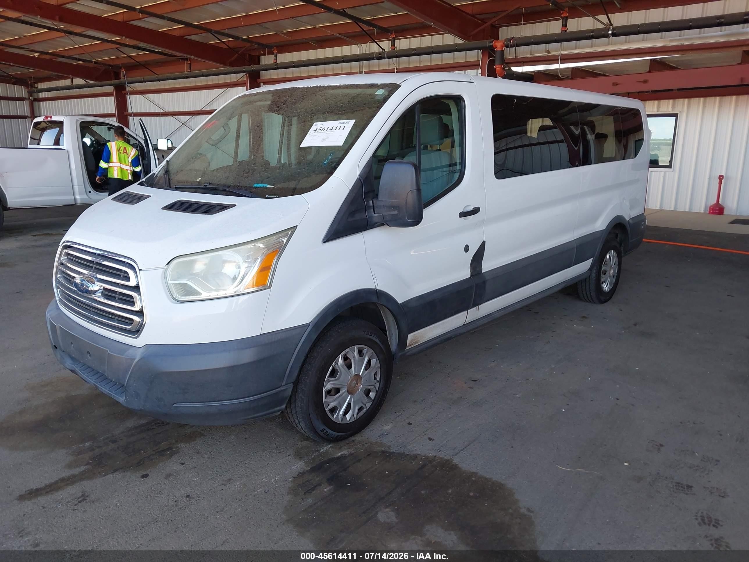2015 Ford Transit-350 Xl/xlt White vin: 1FBZX2ZM3FKA21706
