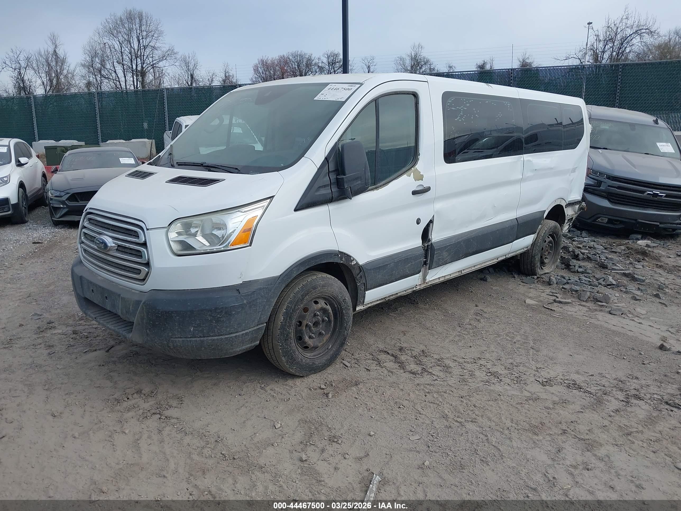 2015 Ford Transit-350 Xlt White vin: 1FBZX2ZM3FKB12300