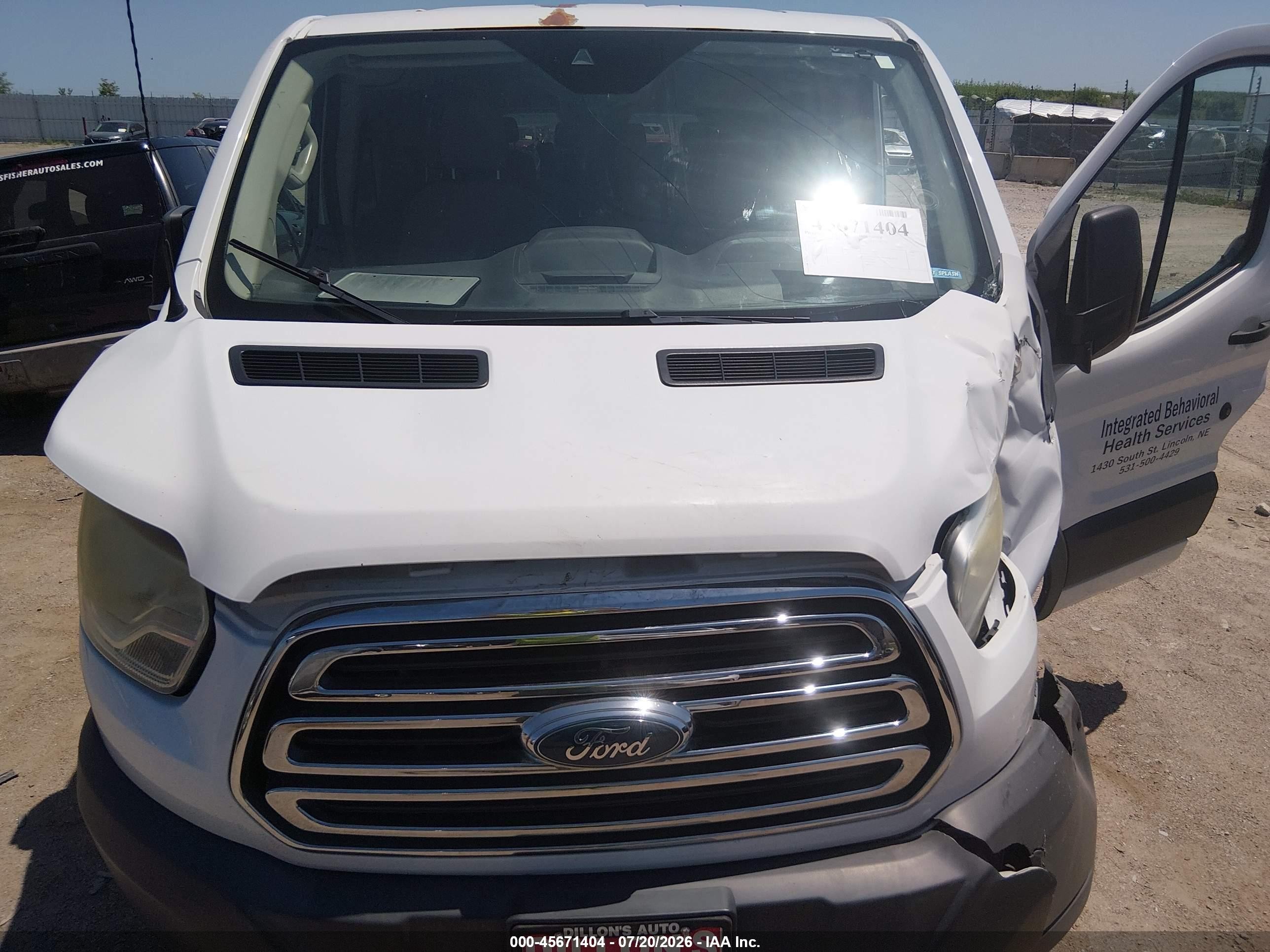 2015 Ford Transit-350 Xlt White vin: 1FBZX2ZM4FKA97922