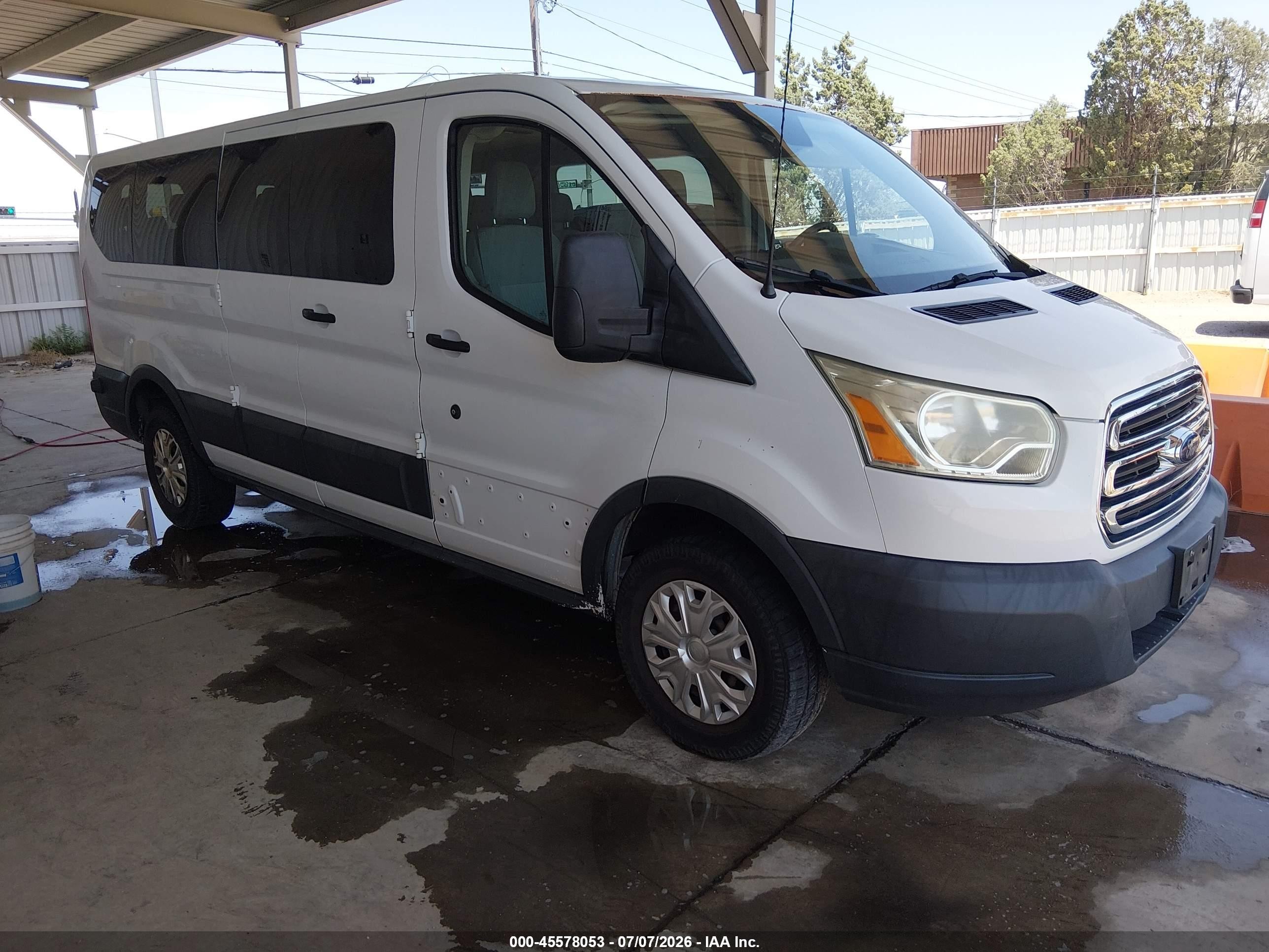 2015 Ford Transit-350 Xlt White vin: 1FBZX2ZM4FKB27727
