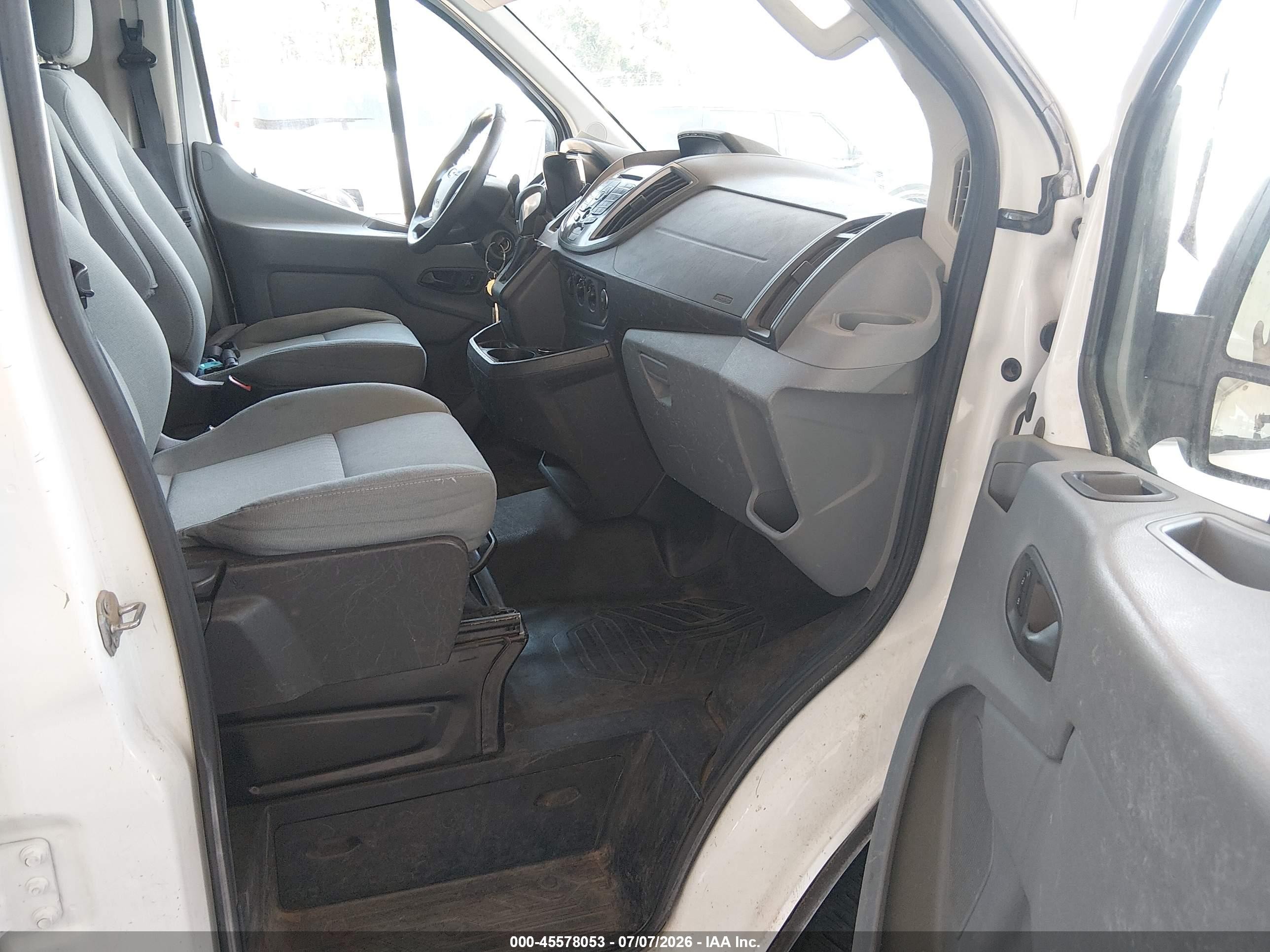 2015 Ford Transit-350 Xlt White vin: 1FBZX2ZM4FKB27727