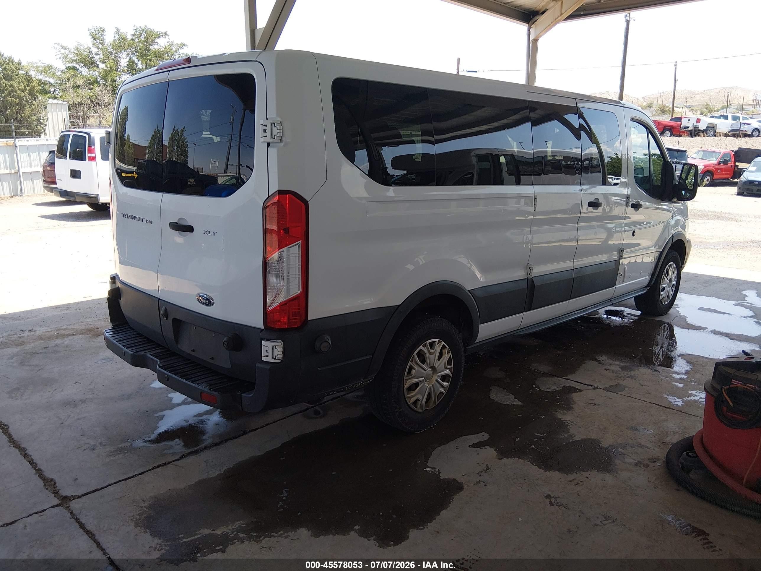 2015 Ford Transit-350 Xlt White vin: 1FBZX2ZM4FKB27727