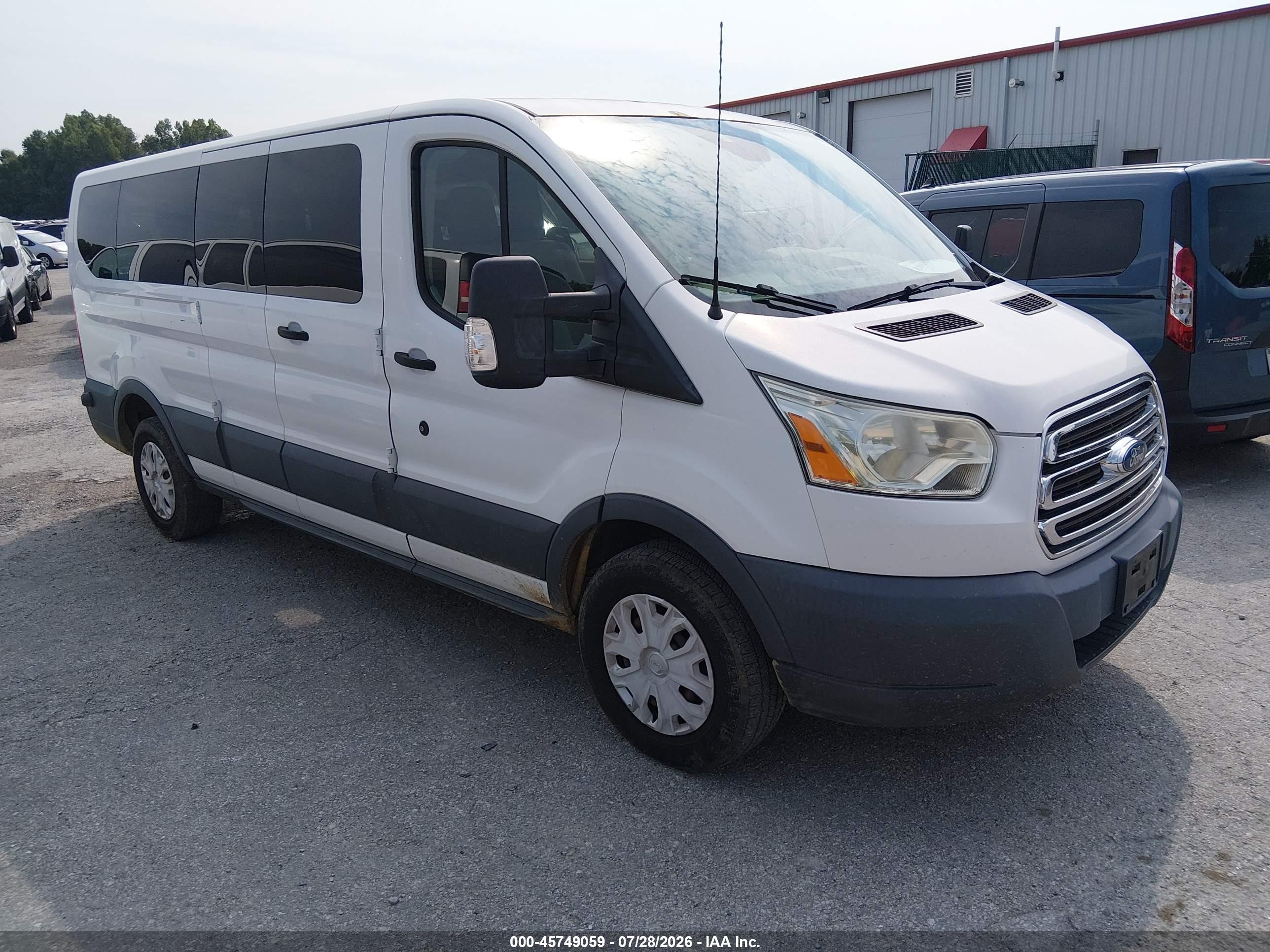 2015 Ford Transit-350 Xlt White vin: 1FBZX2ZM4FKB27968