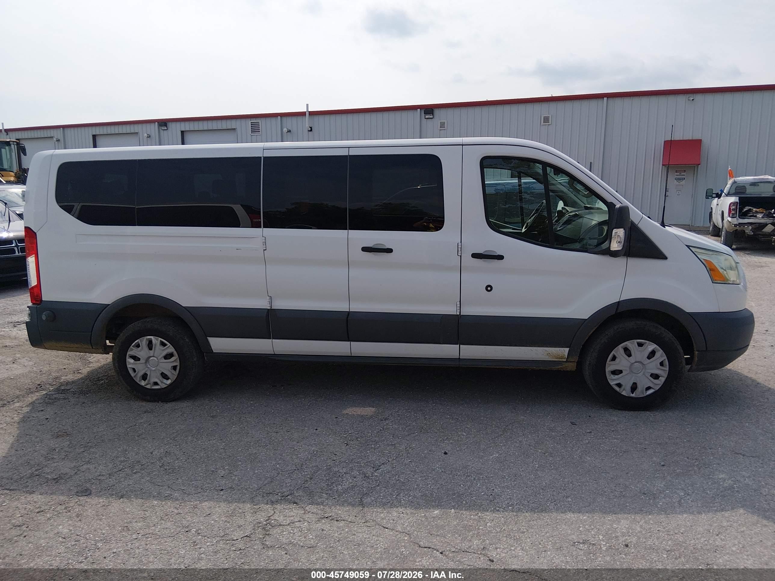 2015 Ford Transit-350 Xlt White vin: 1FBZX2ZM4FKB27968