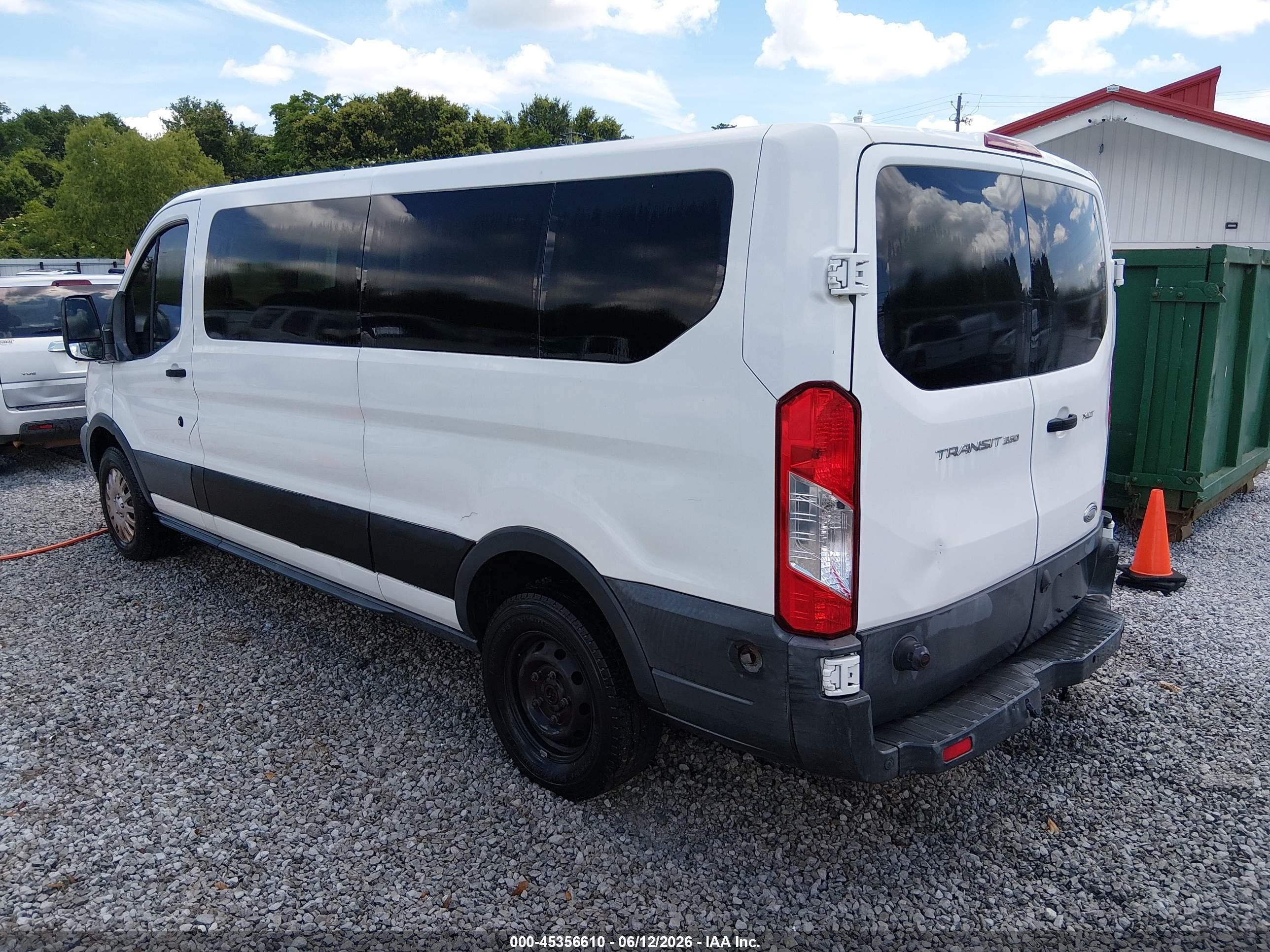 2015 Ford Transit-350 Xlt White vin: 1FBZX2ZM5FKA29886