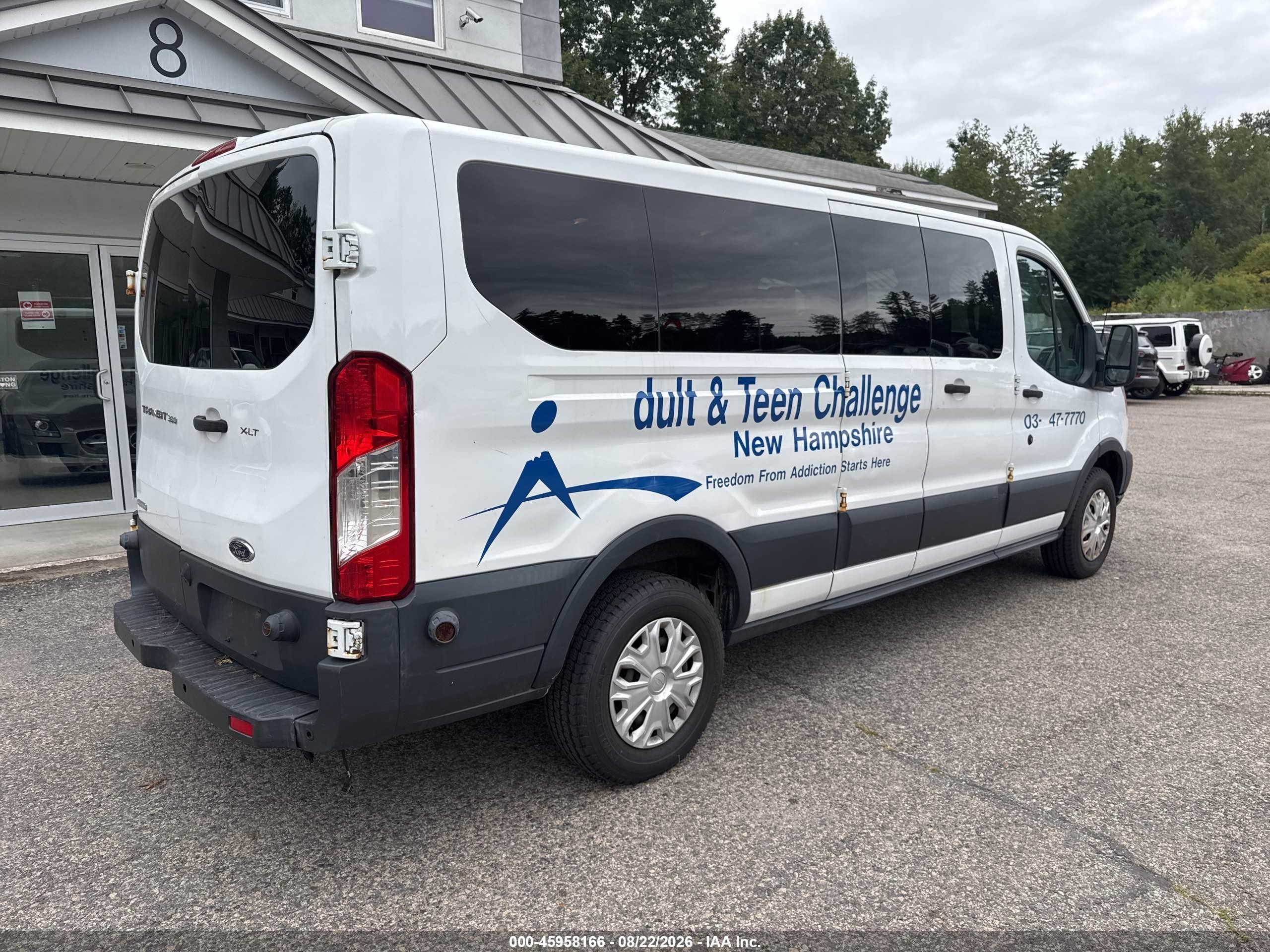 2015 Ford Transit-350 Xlt White vin: 1FBZX2ZM5FKA31332