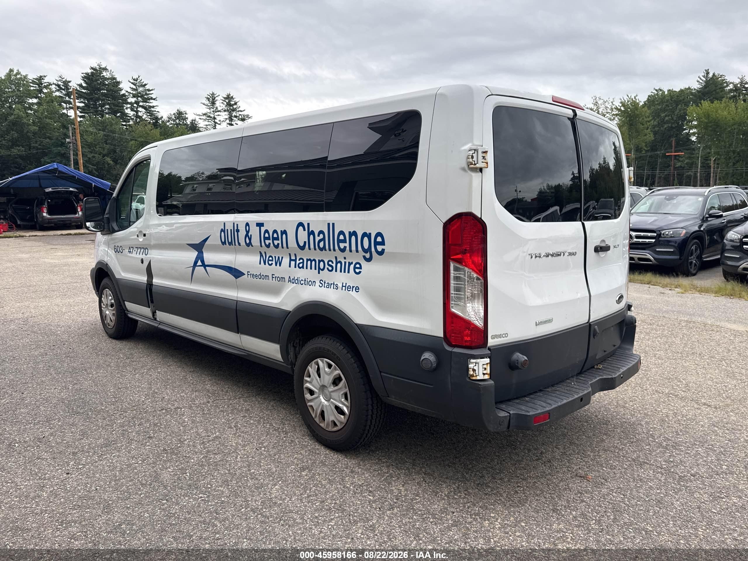 2015 Ford Transit-350 Xlt White vin: 1FBZX2ZM5FKA31332