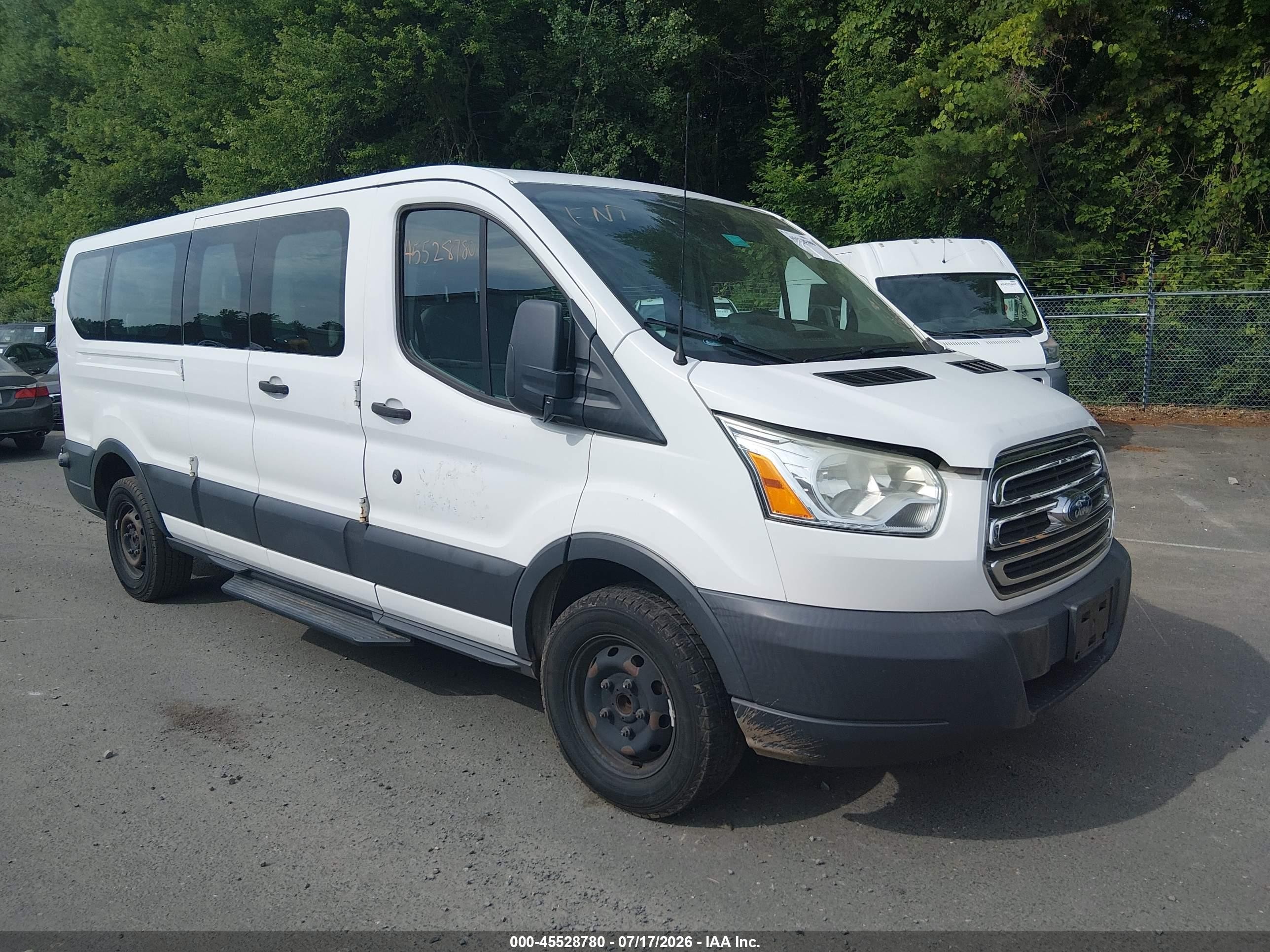 2015 Ford Transit-350 Xl/xlt White vin: 1FBZX2ZM5FKB16736
