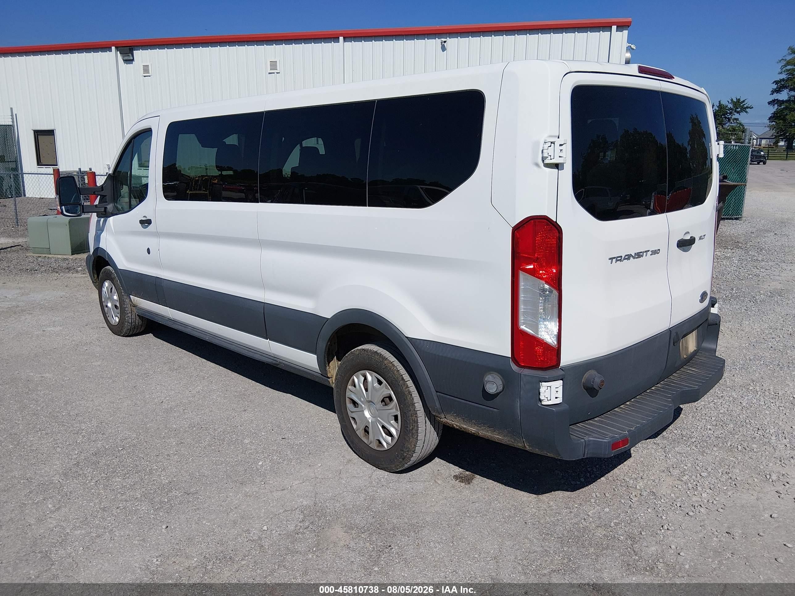 2015 Ford Transit-350 Xlt White vin: 1FBZX2ZM5FKB27963