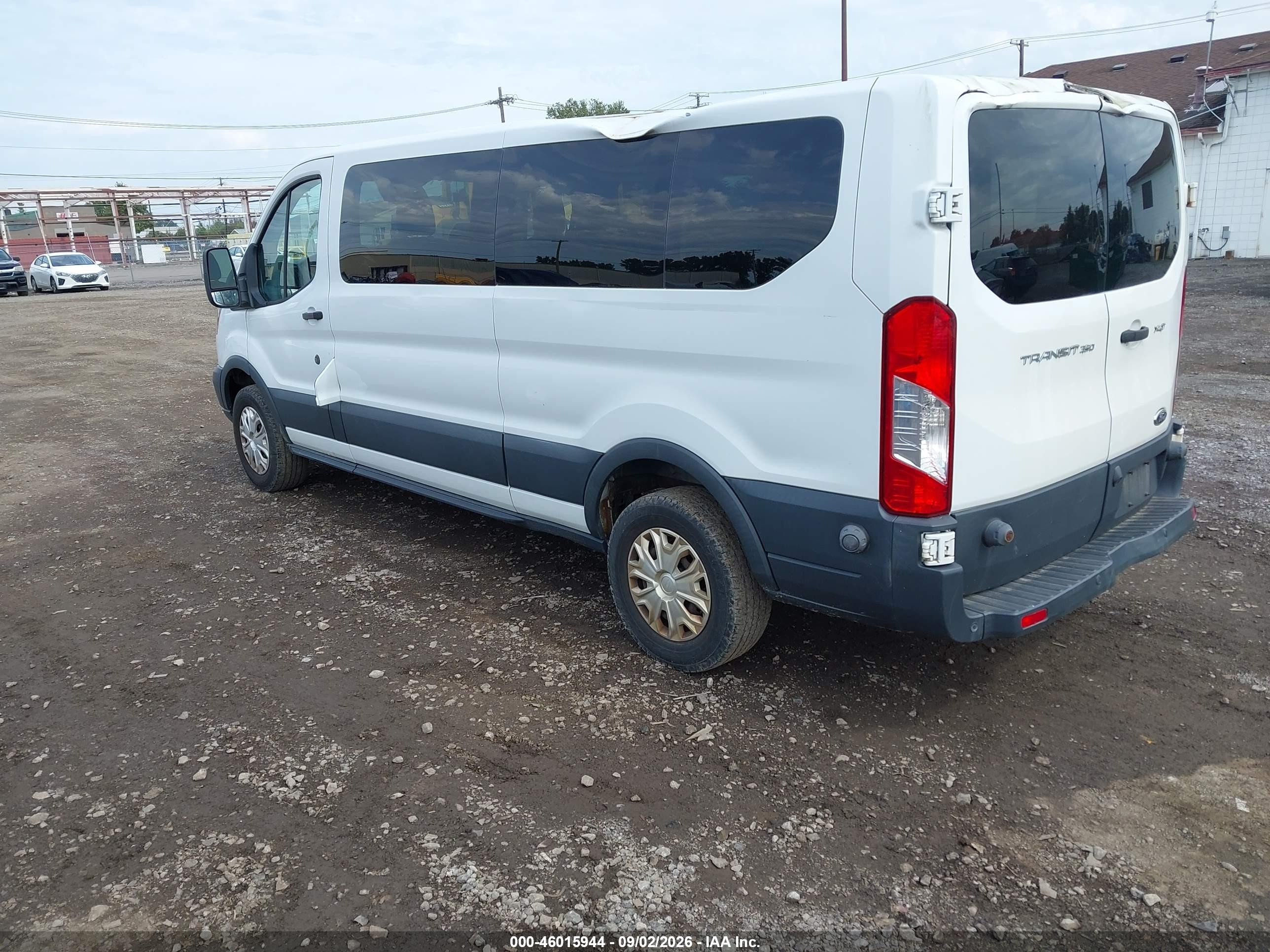 2015 Ford Transit-350 Xlt White vin: 1FBZX2ZM6FKA76294