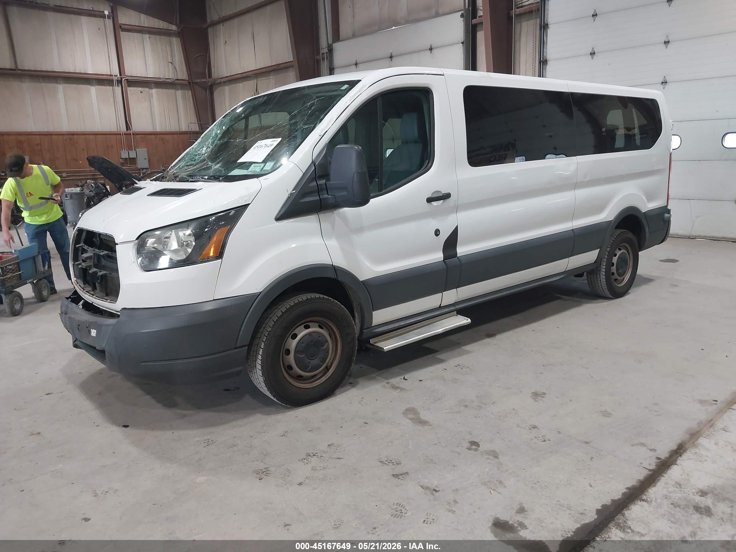 2015 Ford Transit-350 Xl White vin: 1FBZX2ZM6FKB10752