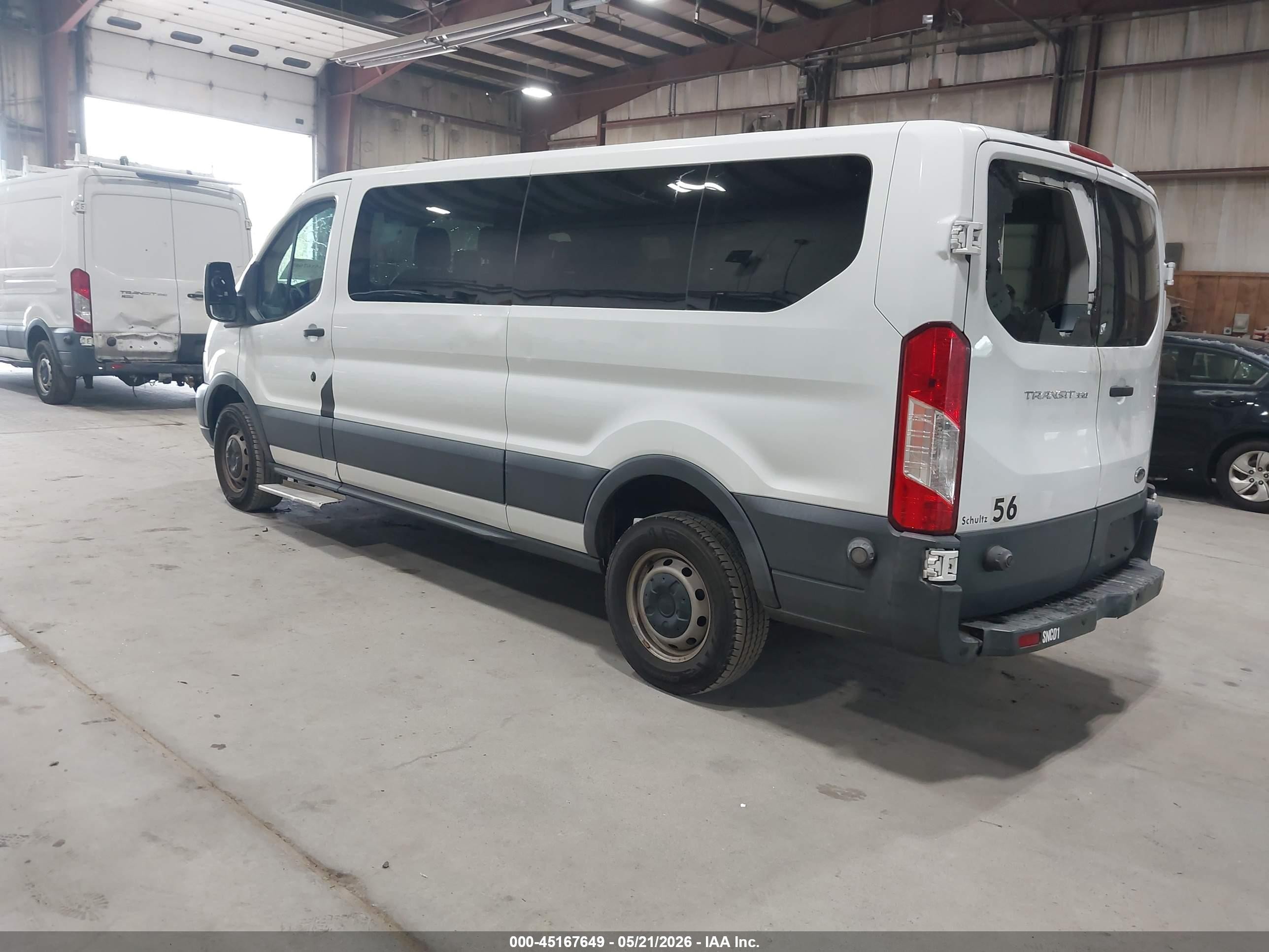 2015 Ford Transit-350 Xl White vin: 1FBZX2ZM6FKB10752