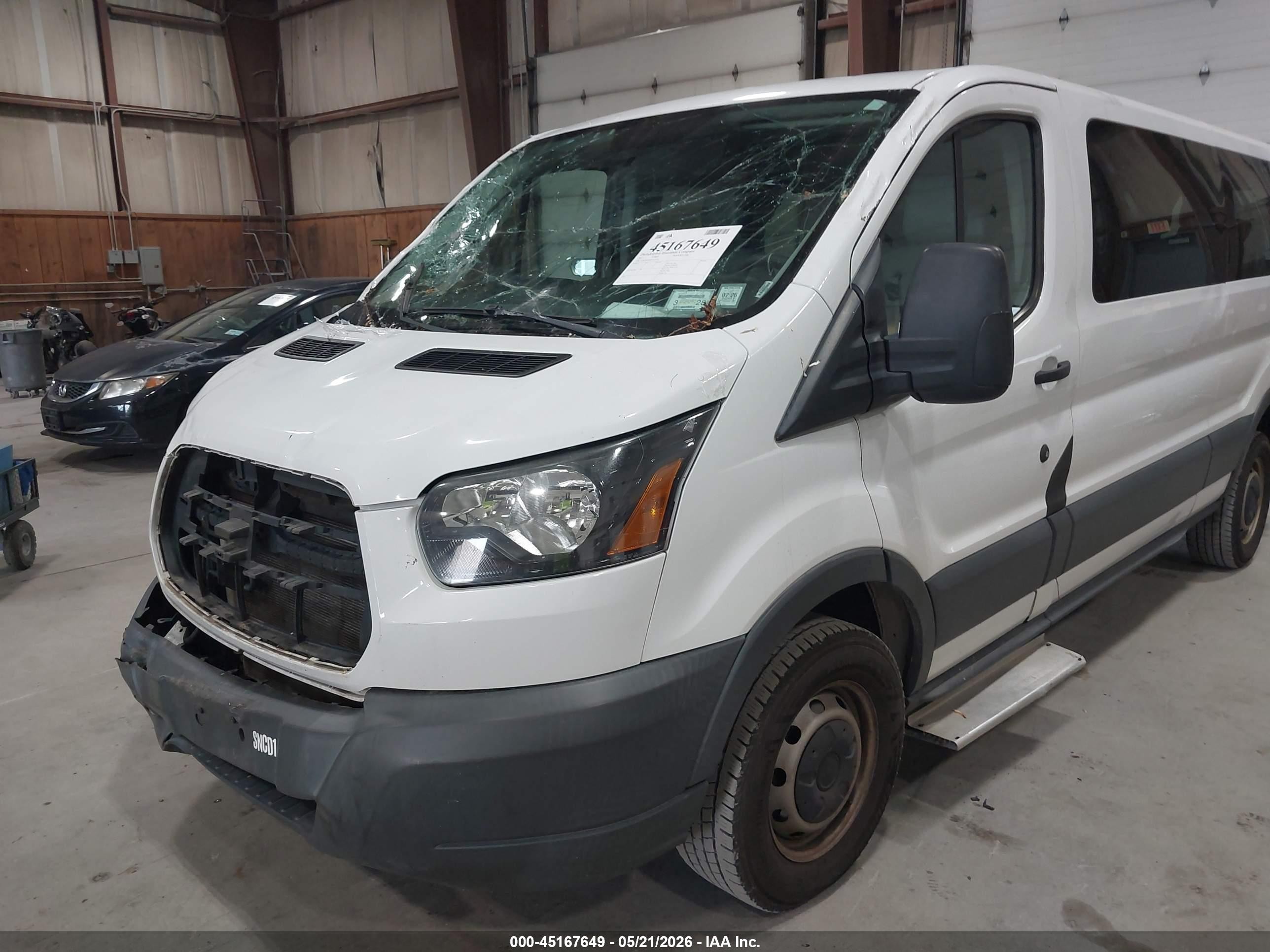 2015 Ford Transit-350 Xl White vin: 1FBZX2ZM6FKB10752