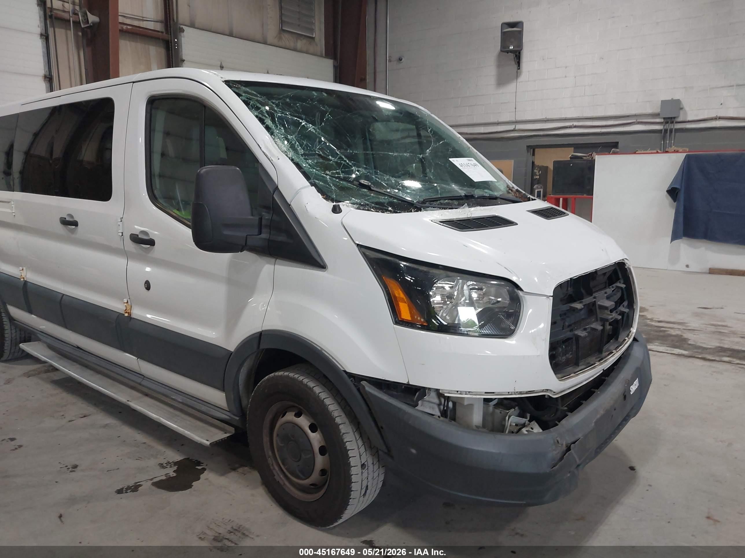2015 Ford Transit-350 Xl White vin: 1FBZX2ZM6FKB10752