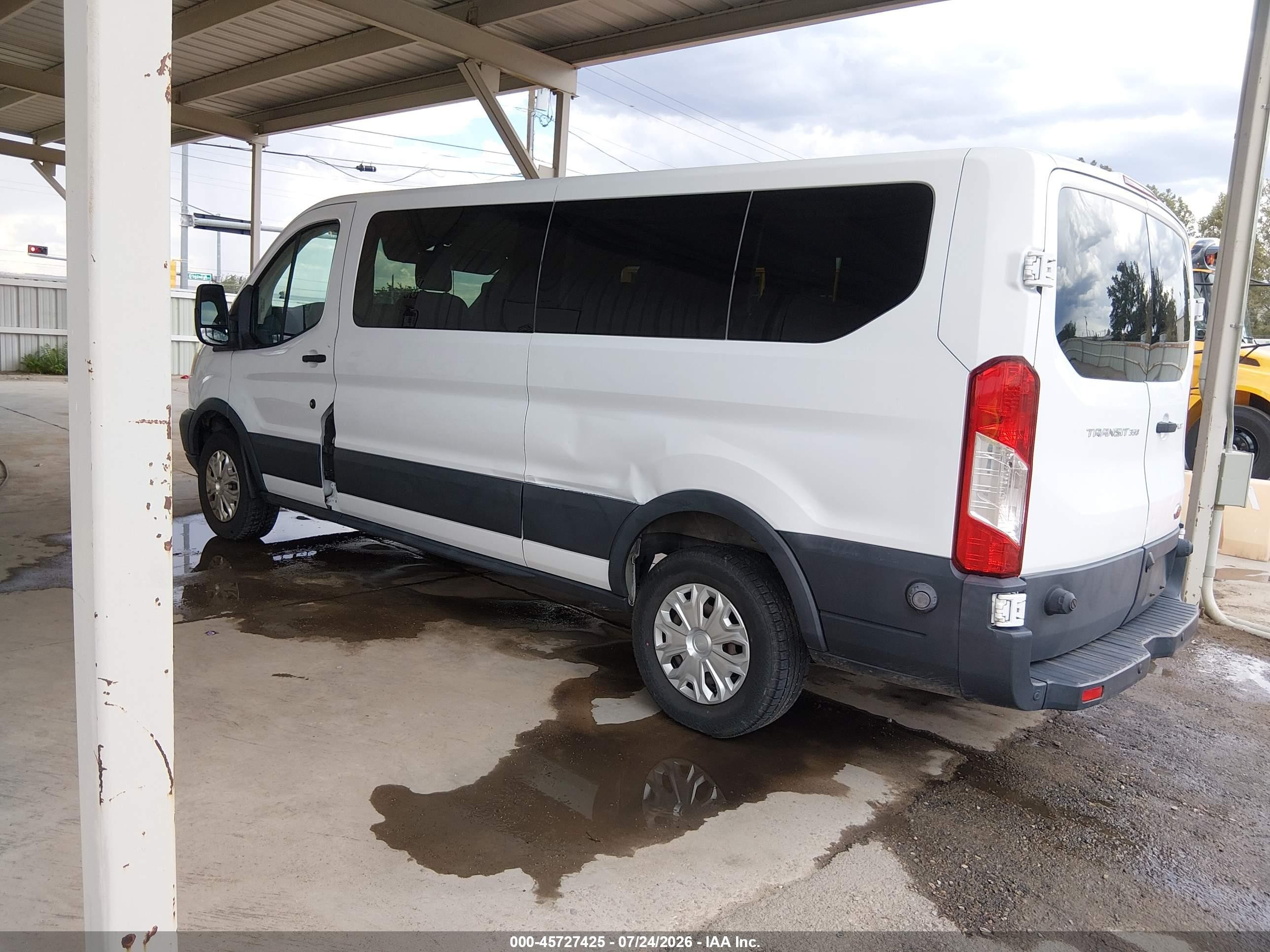 2015 Ford Transit-350 Xlt White vin: 1FBZX2ZM6FKB27728