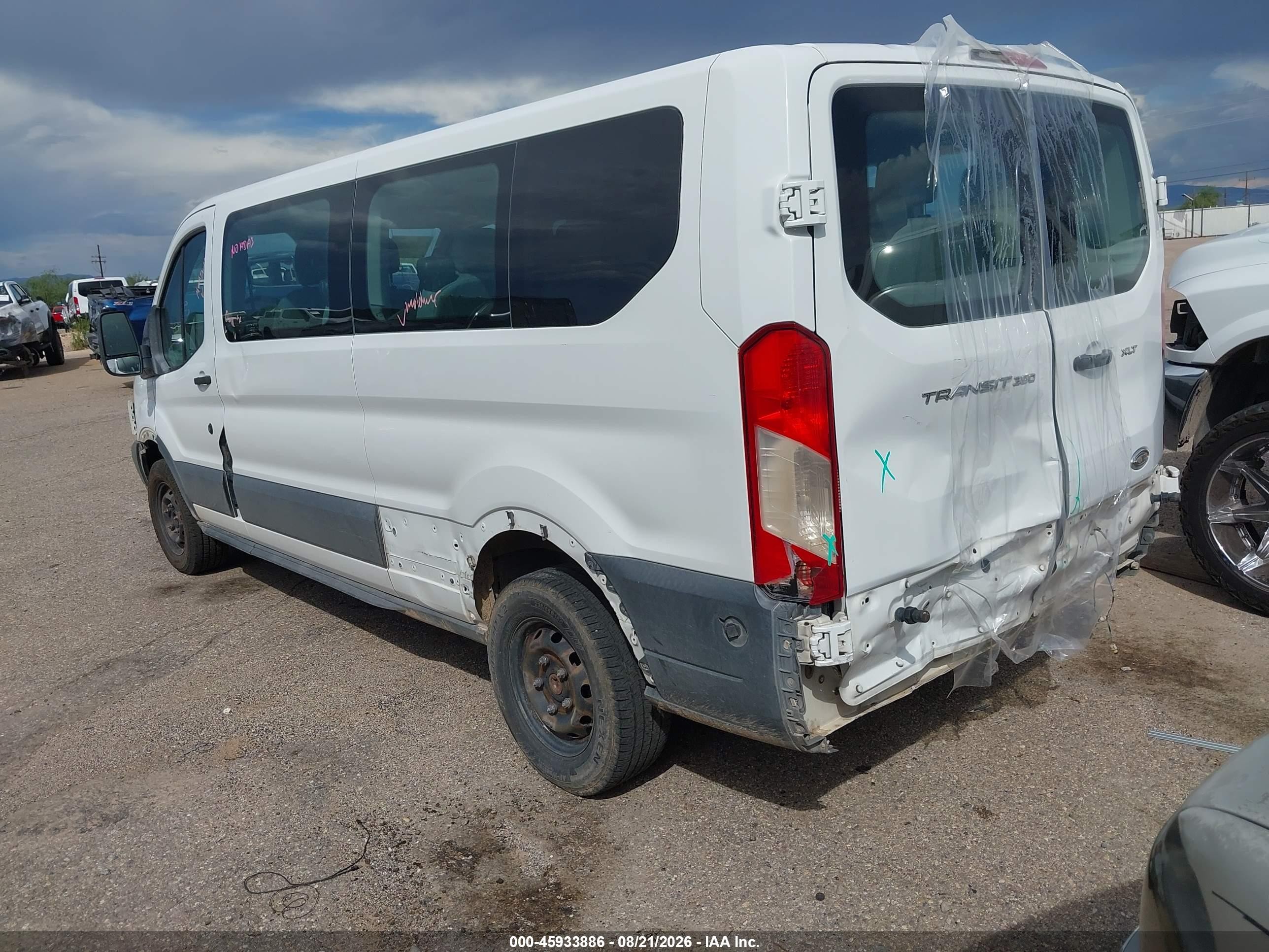 2015 Ford Transit-350 Xlt Белый vin: 1FBZX2ZM7FKA17156