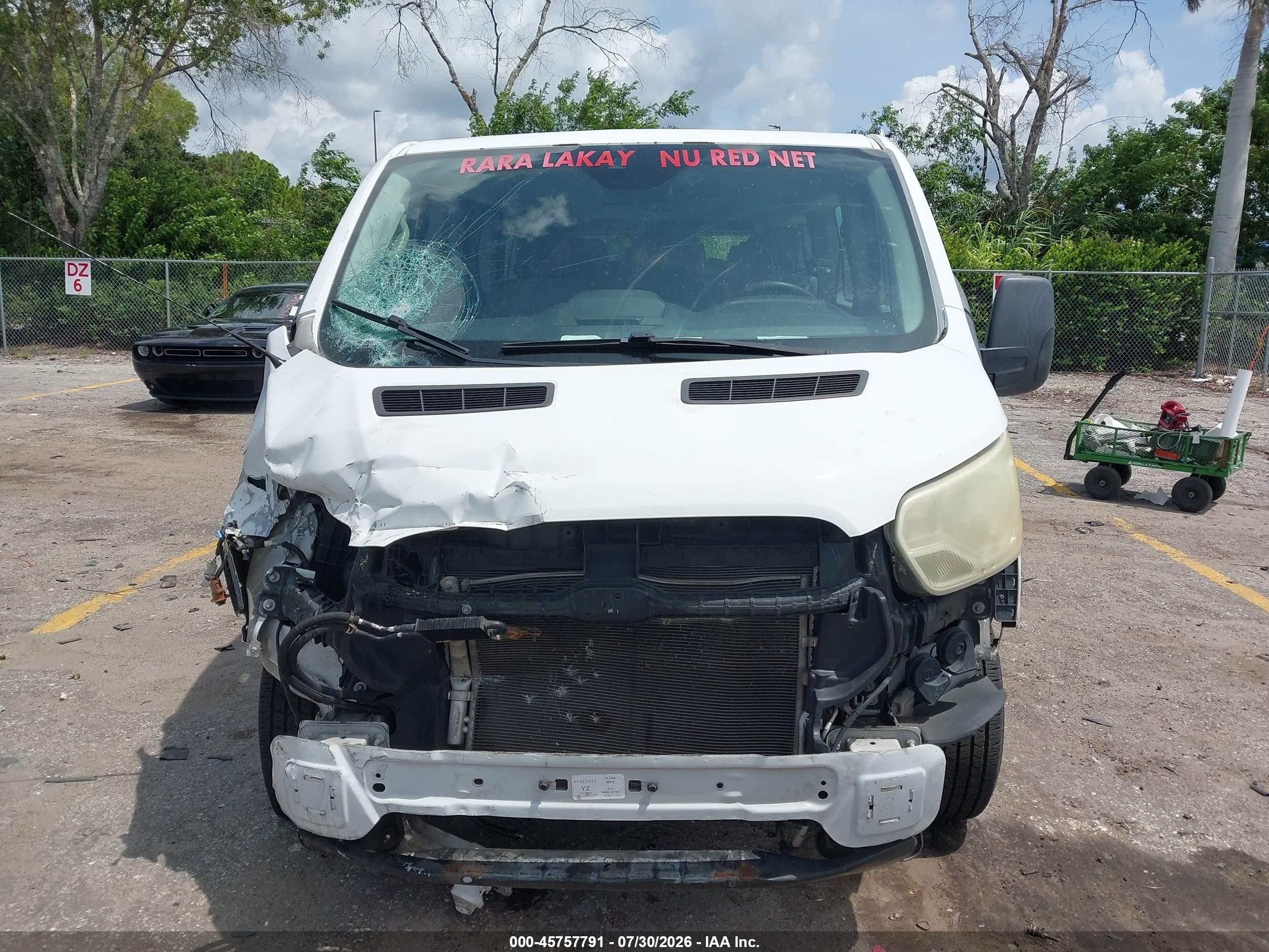2015 Ford Transit-350 Xlt White vin: 1FBZX2ZM7FKA17917