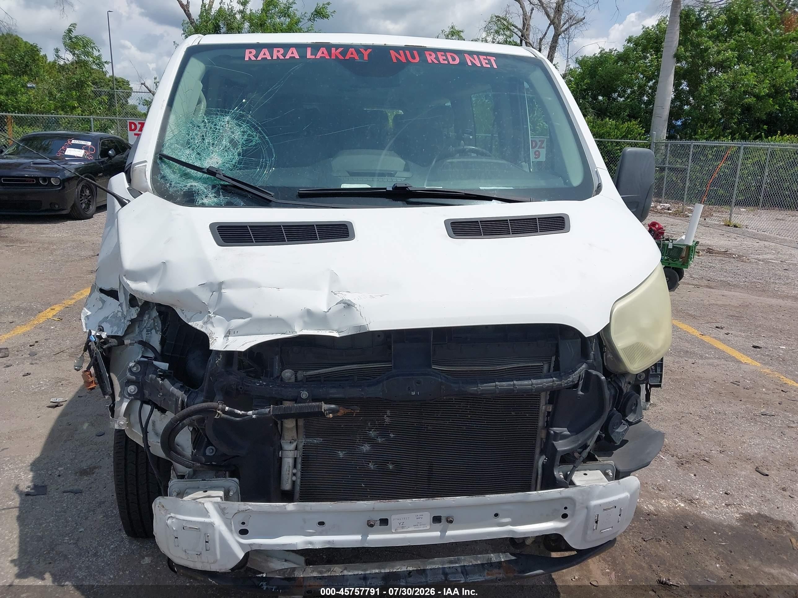 2015 Ford Transit-350 Xlt White vin: 1FBZX2ZM7FKA17917