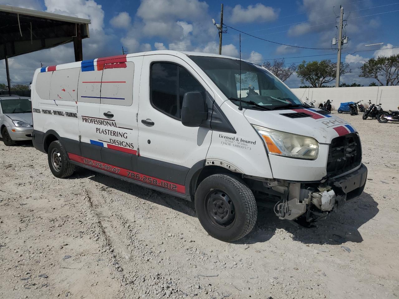 2015 Ford Transit T-350 White vin: 1FBZX2ZM7FKA20963
