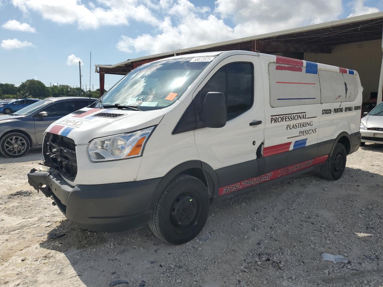 2015 Ford Transit T-350 White vin: 1FBZX2ZM7FKA20963