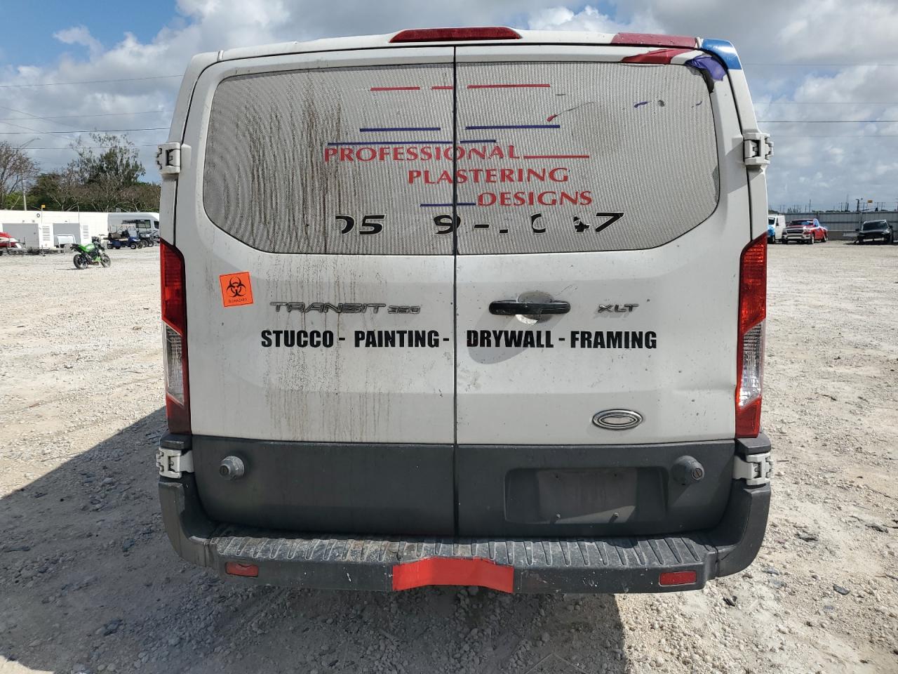2015 Ford Transit T-350 White vin: 1FBZX2ZM7FKA20963