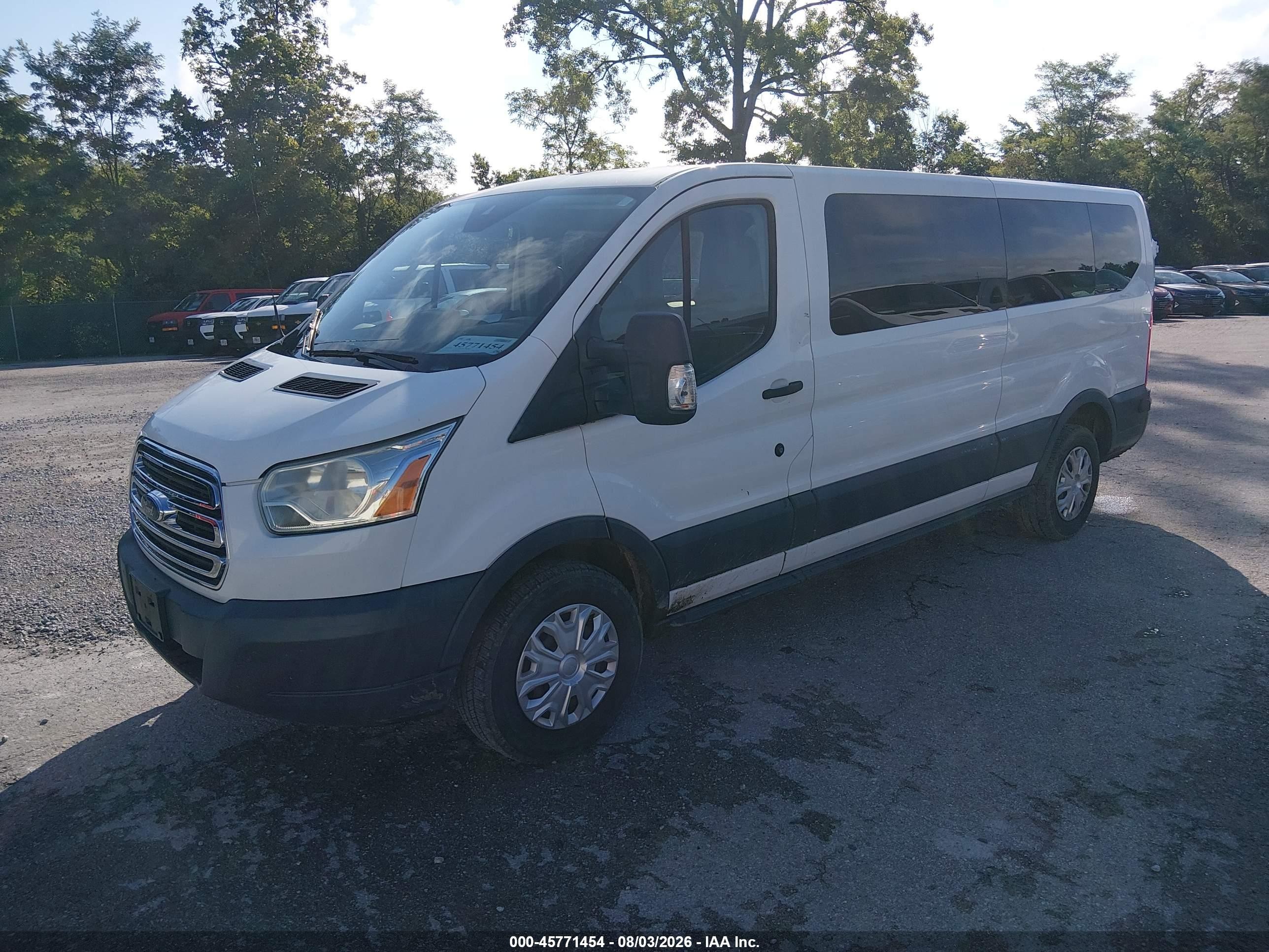 2015 Ford Transit-350 Xlt White vin: 1FBZX2ZM7FKB27964