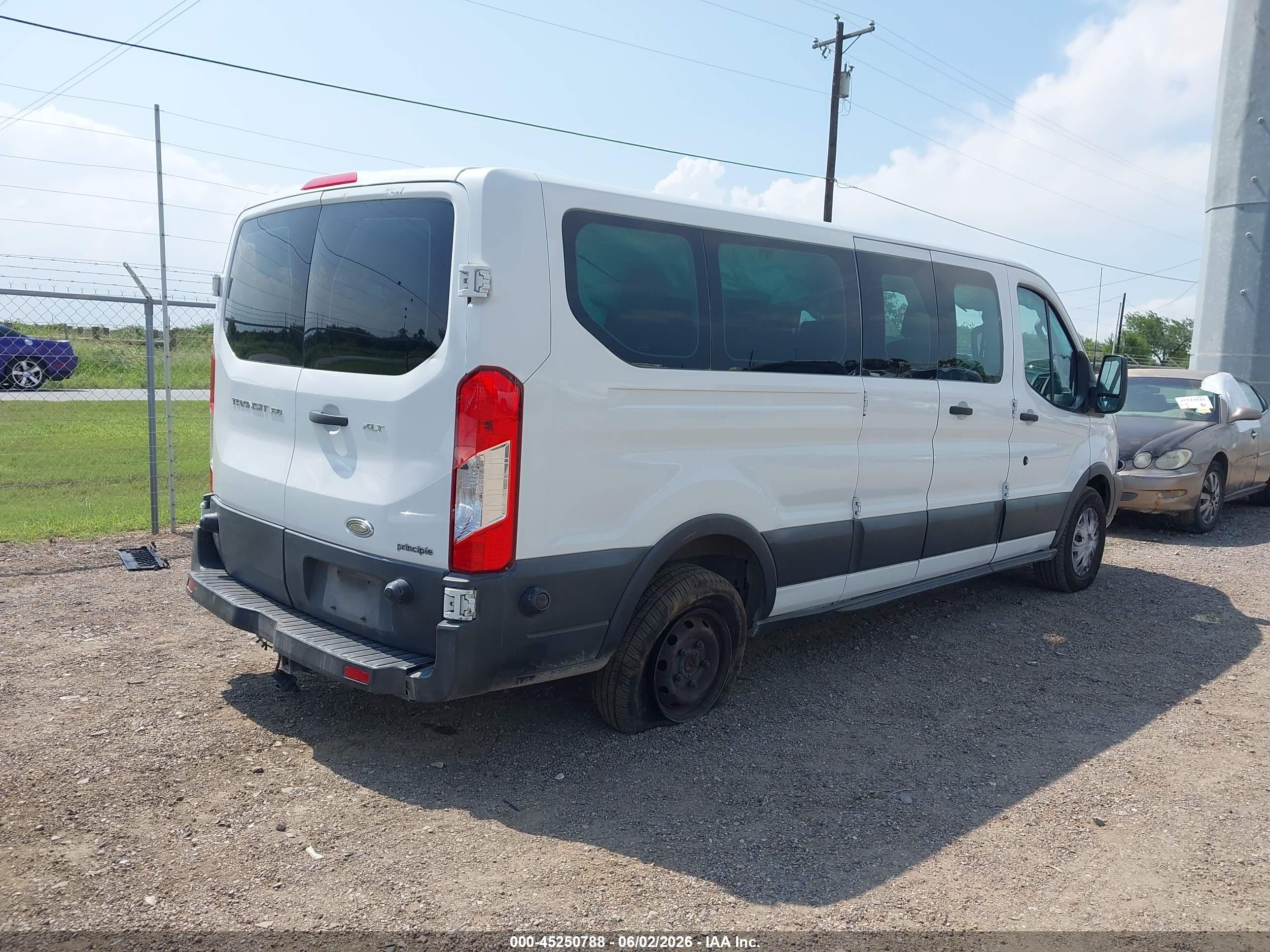 2015 Ford Transit-350 Xlt White vin: 1FBZX2ZM8FKA30787