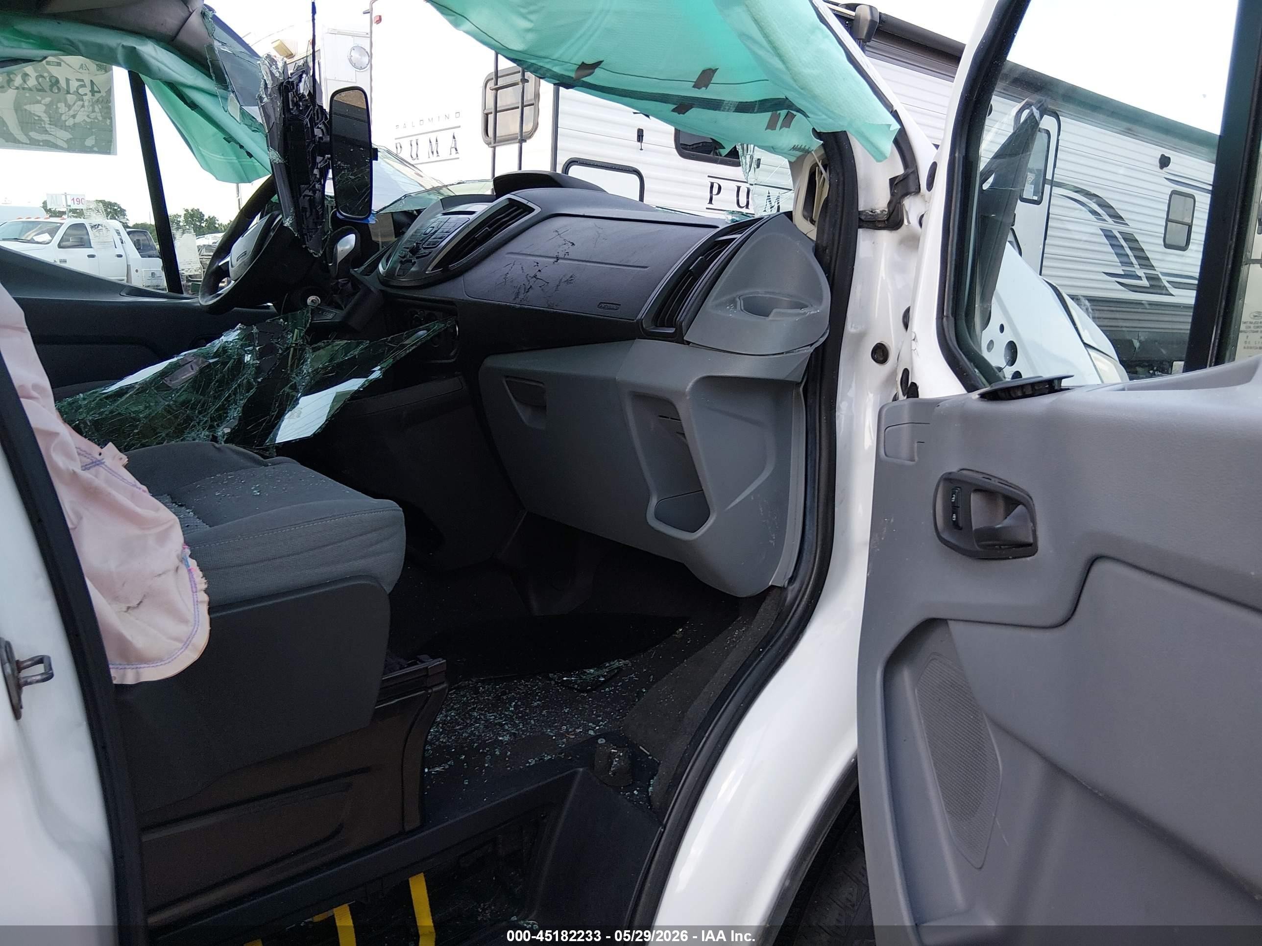 2015 Ford Transit-350 Xlt White vin: 1FBZX2ZM9FKA30832