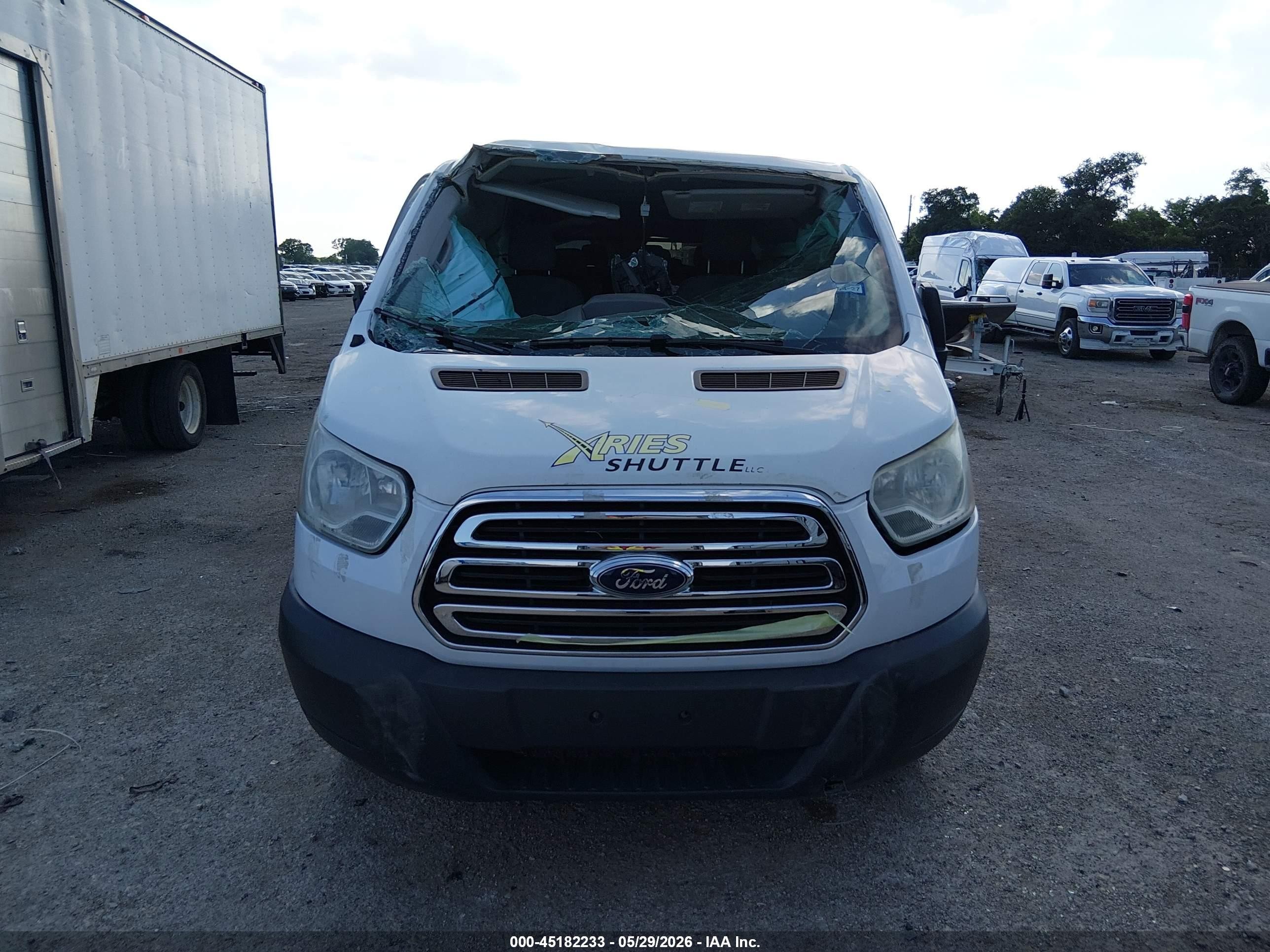 2015 Ford Transit-350 Xlt White vin: 1FBZX2ZM9FKA30832