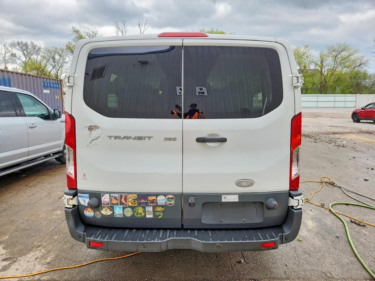 2015 Ford Transit T-350 White vin: 1FBZX2ZM9FKA31432