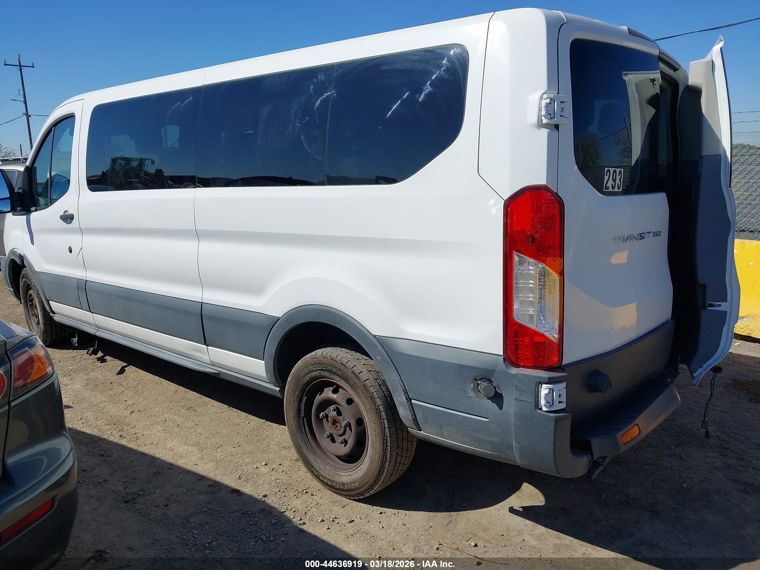 2015 Ford Transit-350 Xlt White vin: 1FBZX2ZM9FKB27884