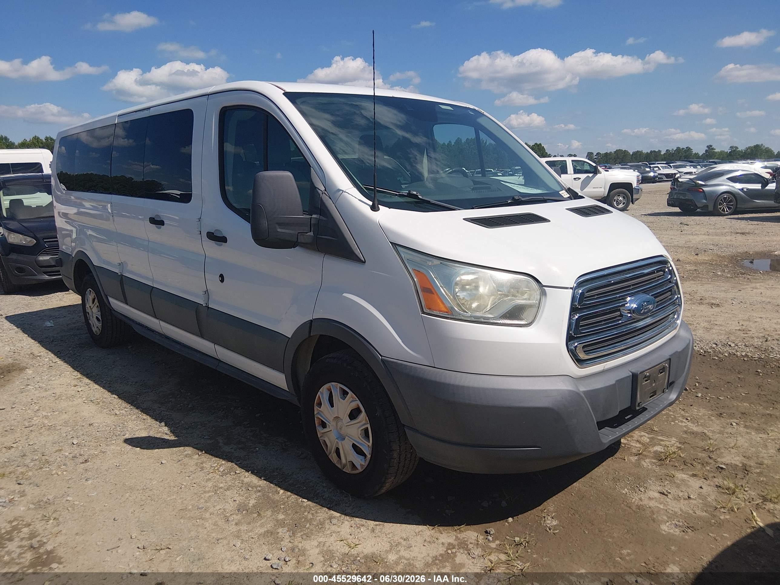 2015 Ford Transit-350 Xl/xlt White vin: 1FBZX2ZMXFKB01715