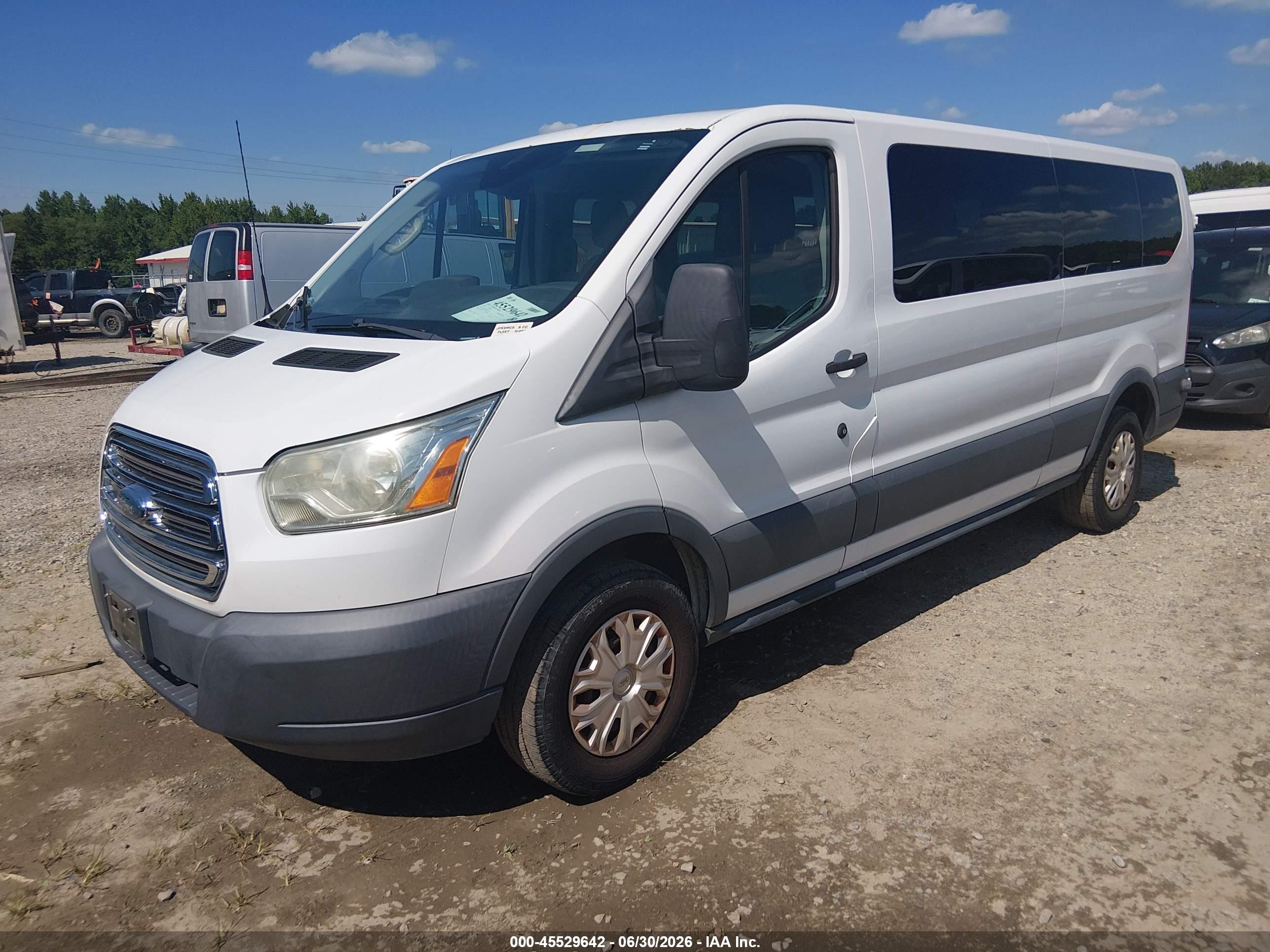 2015 Ford Transit-350 Xl/xlt White vin: 1FBZX2ZMXFKB01715