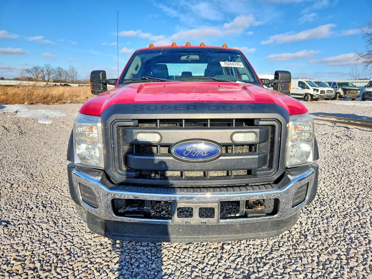 2014 Ford F550 Super Duty Utility / Service Truck Red vin: 1FD0W5HT2EEA61902