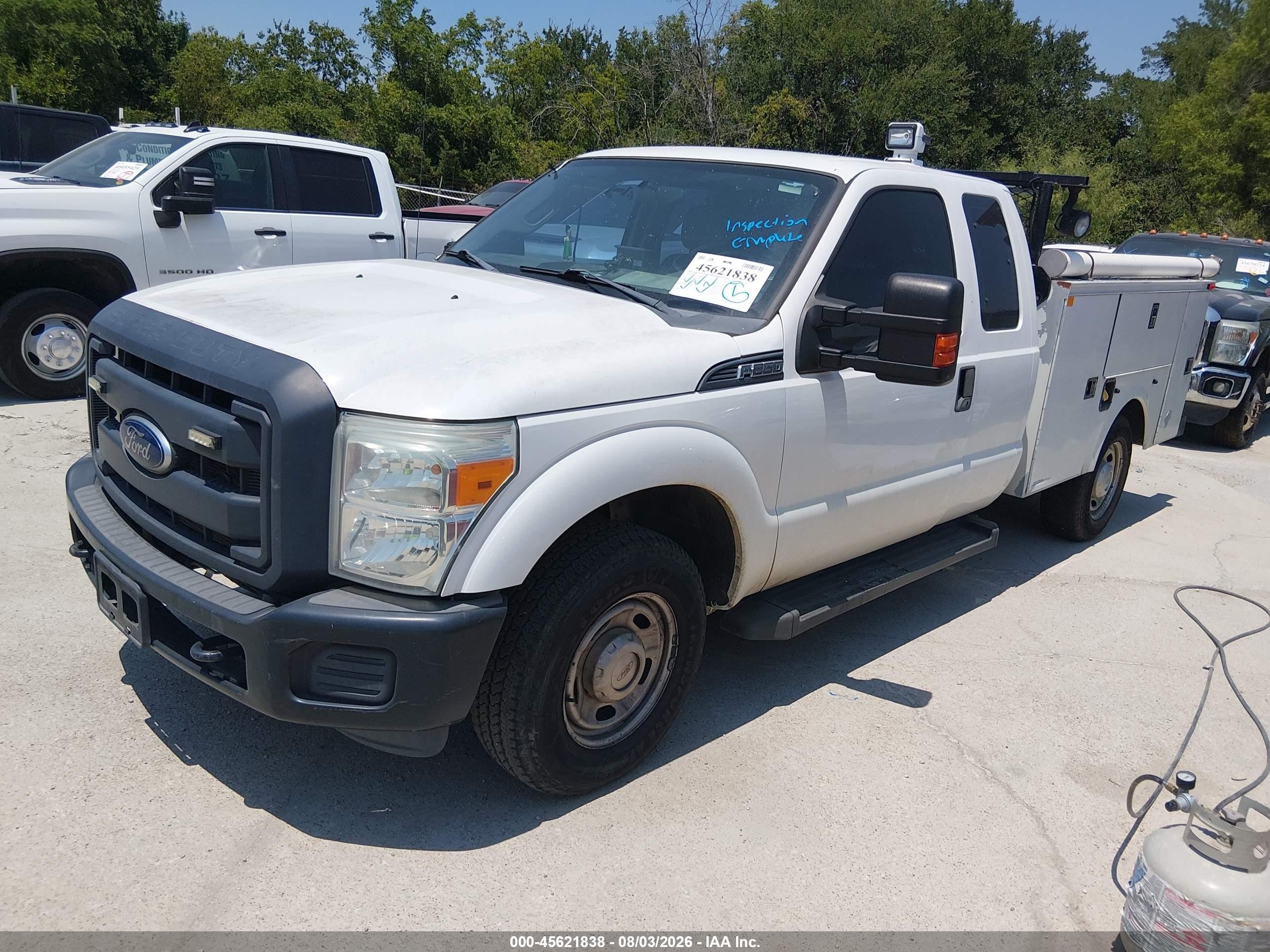 2015 Ford F-250 Xl White vin: 1FD7X2A66FEC72875